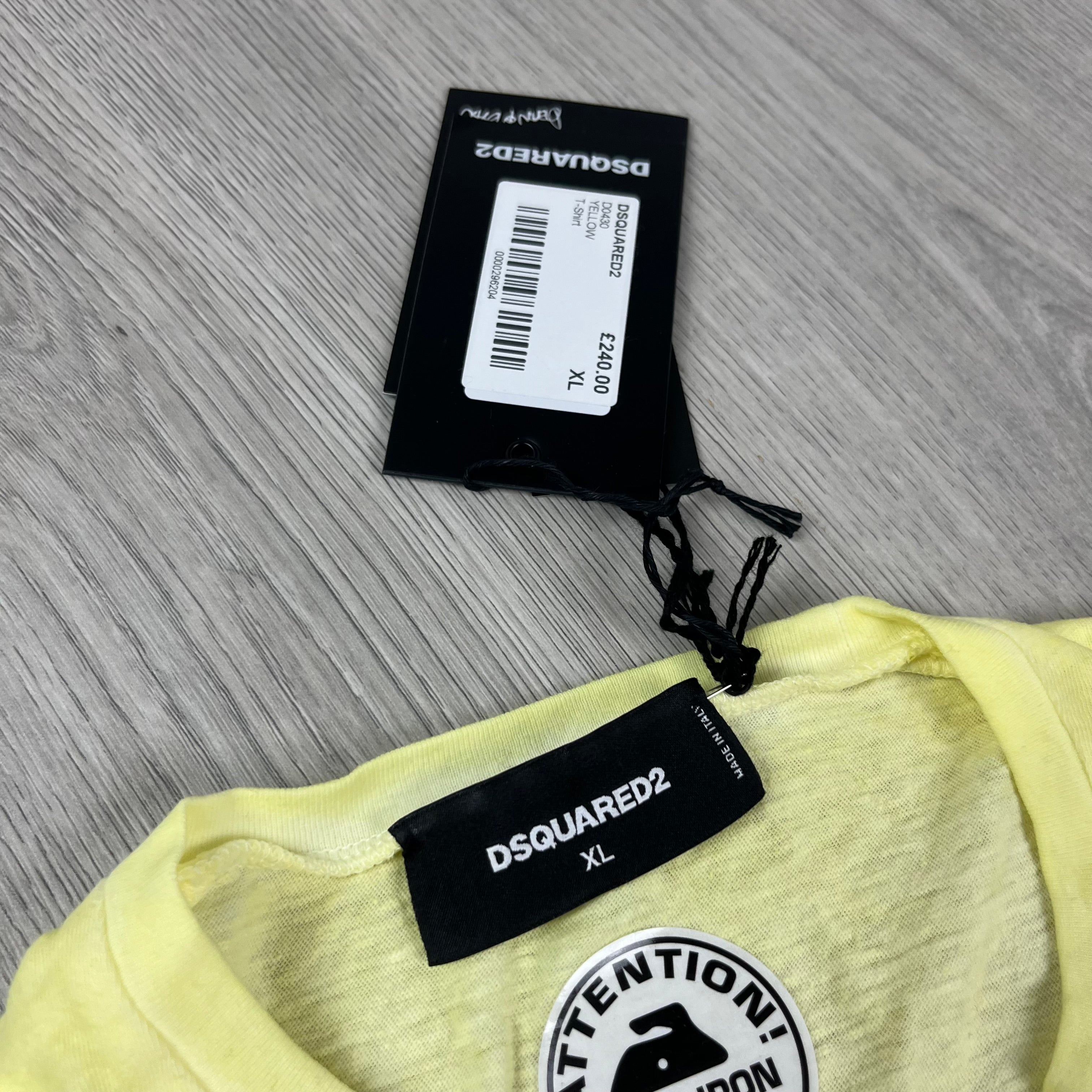 DSQUARED2 Long Sleeve T-Shirt - Yellow