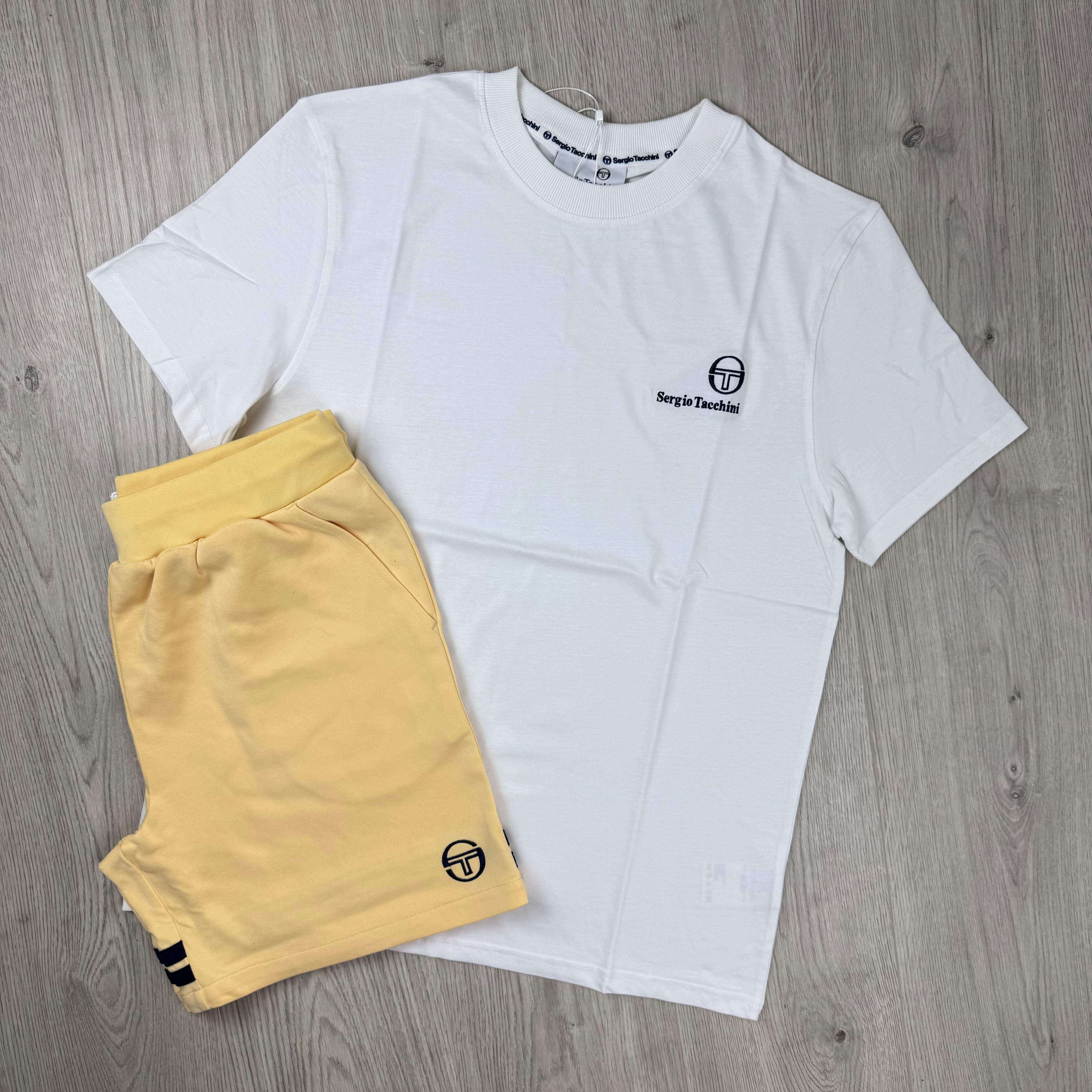 Sergio Tacchini 'Felton' Set - White/Golden Haze