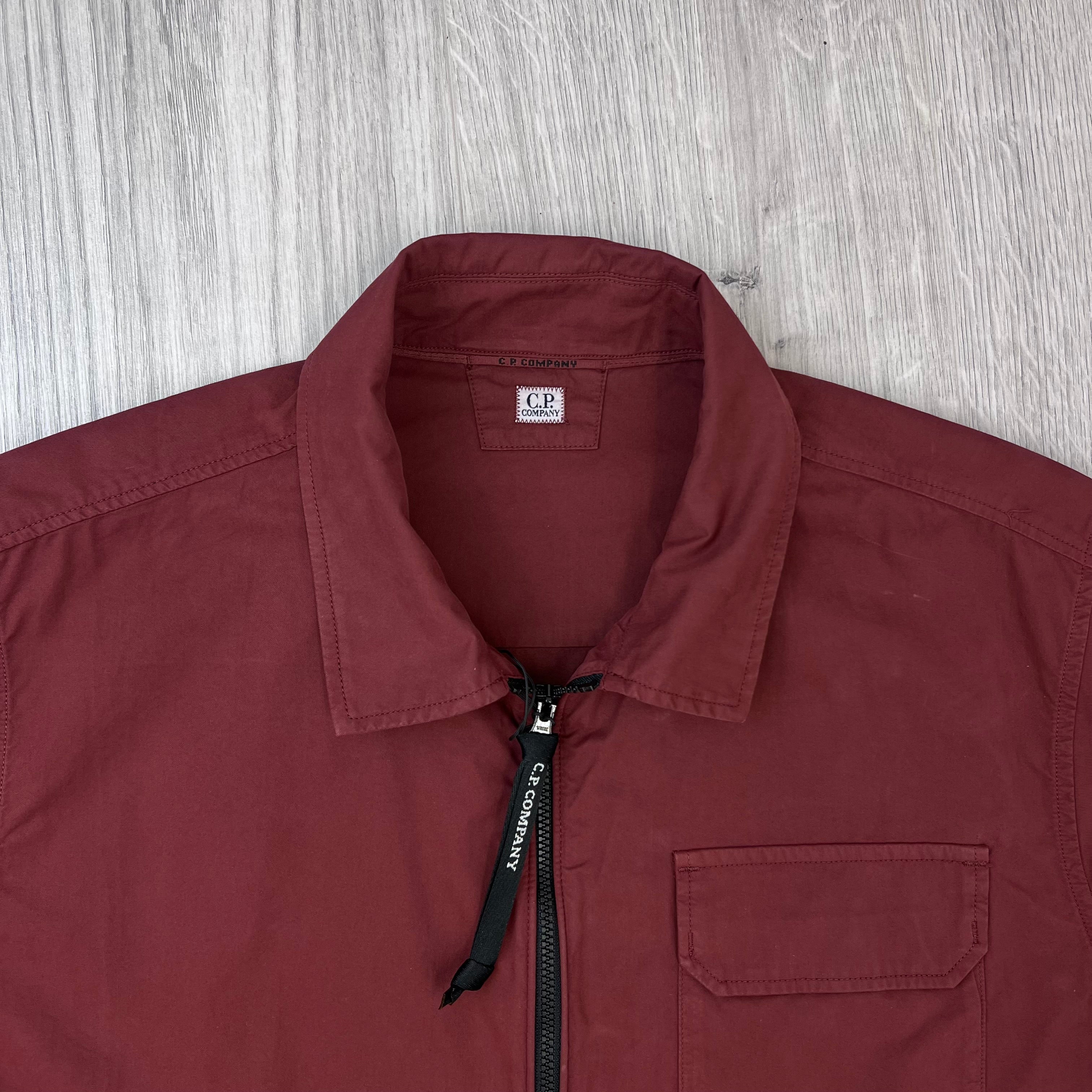 CP Company Zip Overshirt - Andorra Red