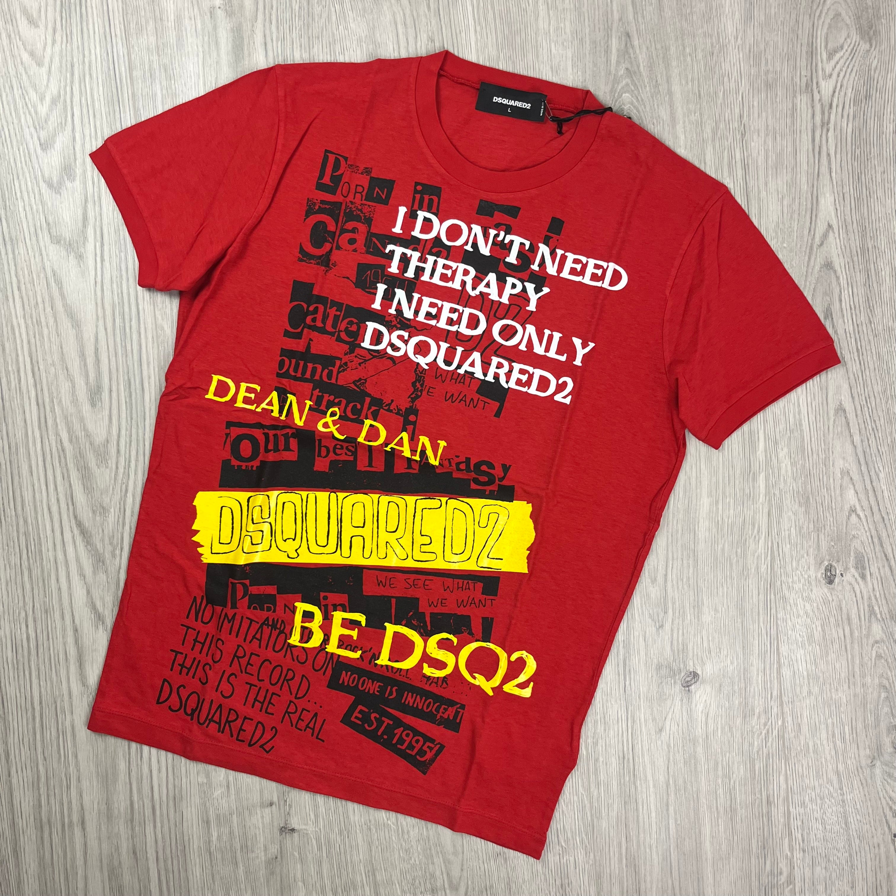 DSQUARED2 Graphic T-Shirt - Red