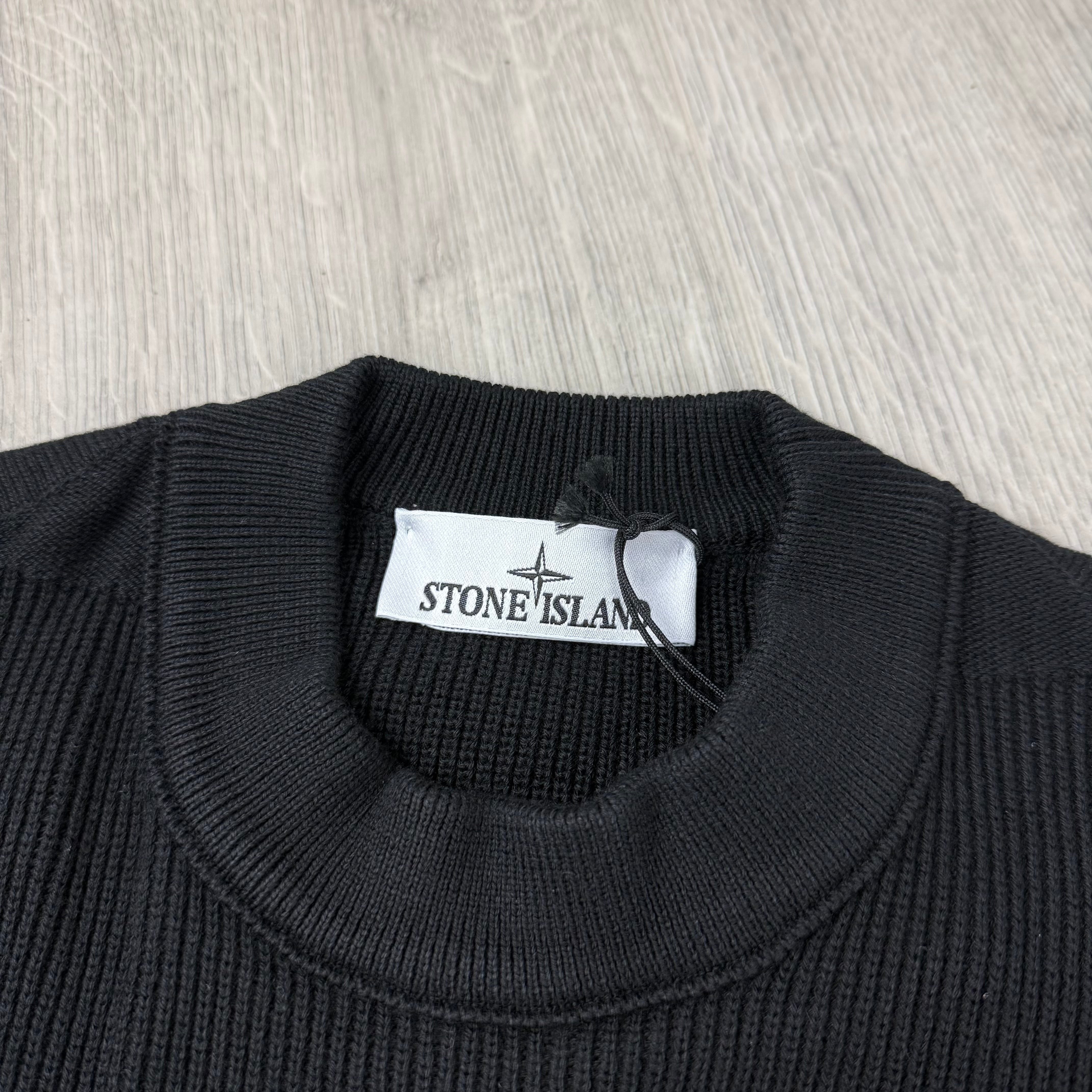 Stone Island Knit Sweatshirt - Black