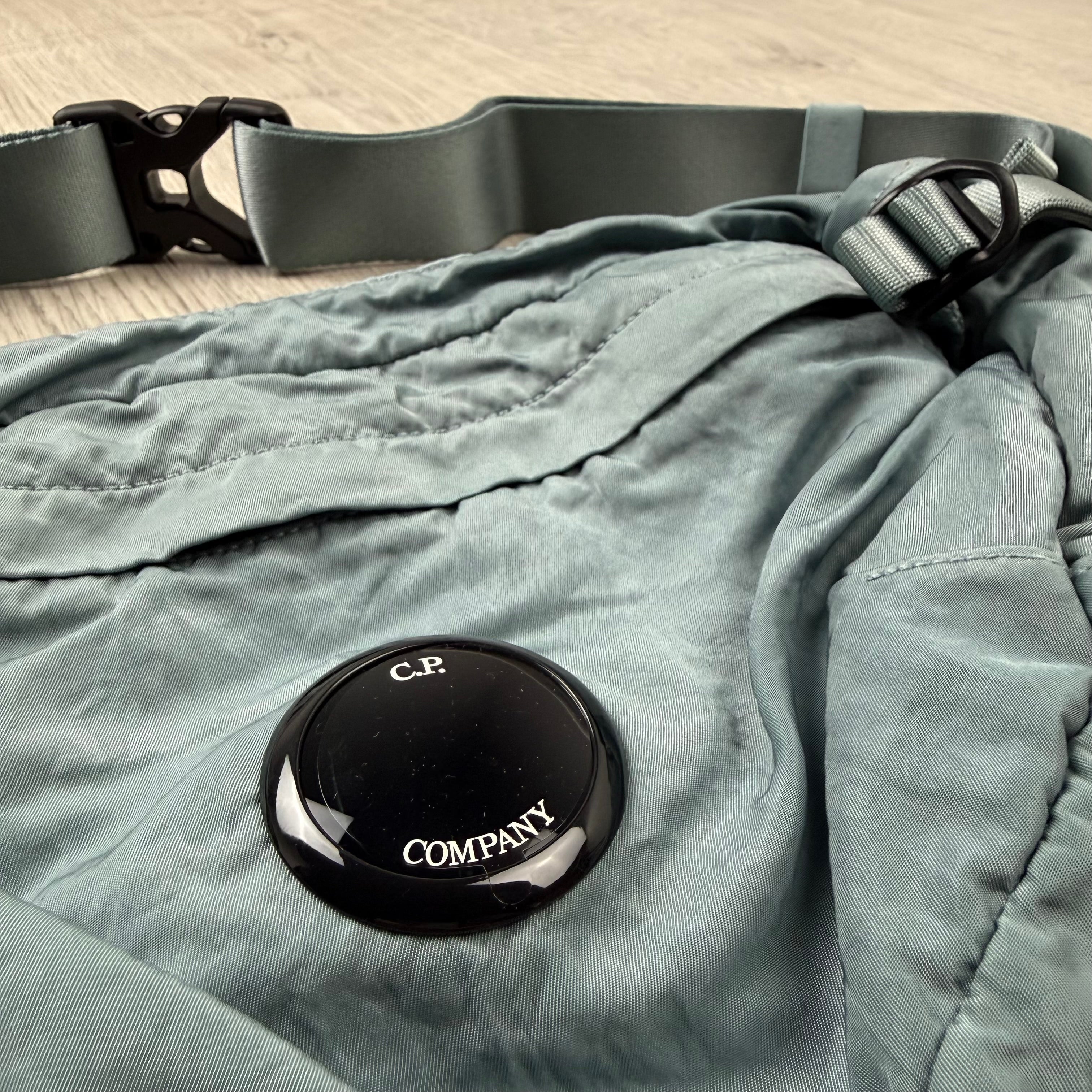 CP Company Zip Chrome Bag - Silver Blue