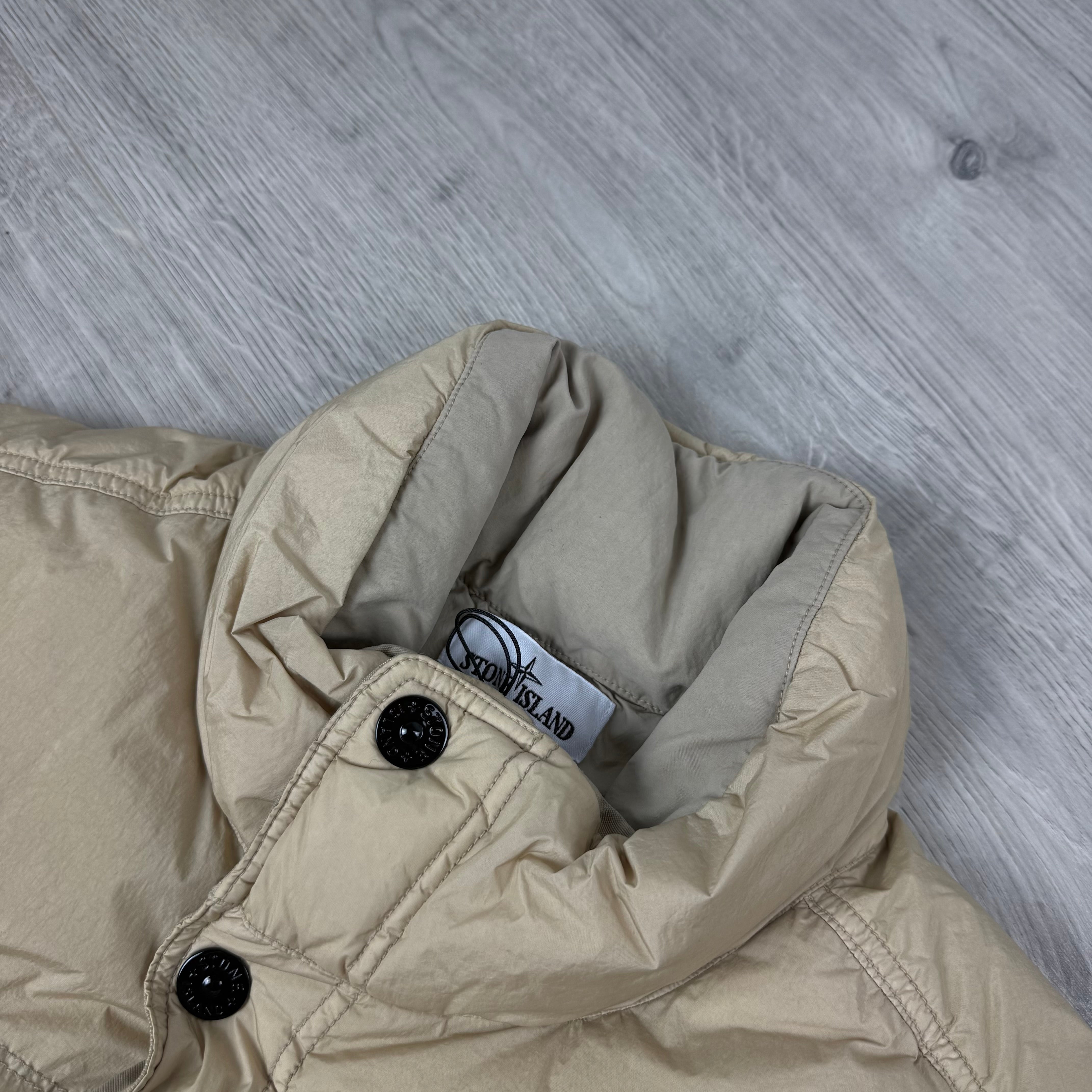 Stone Island Crinkle Reps Down Gilet - Desert