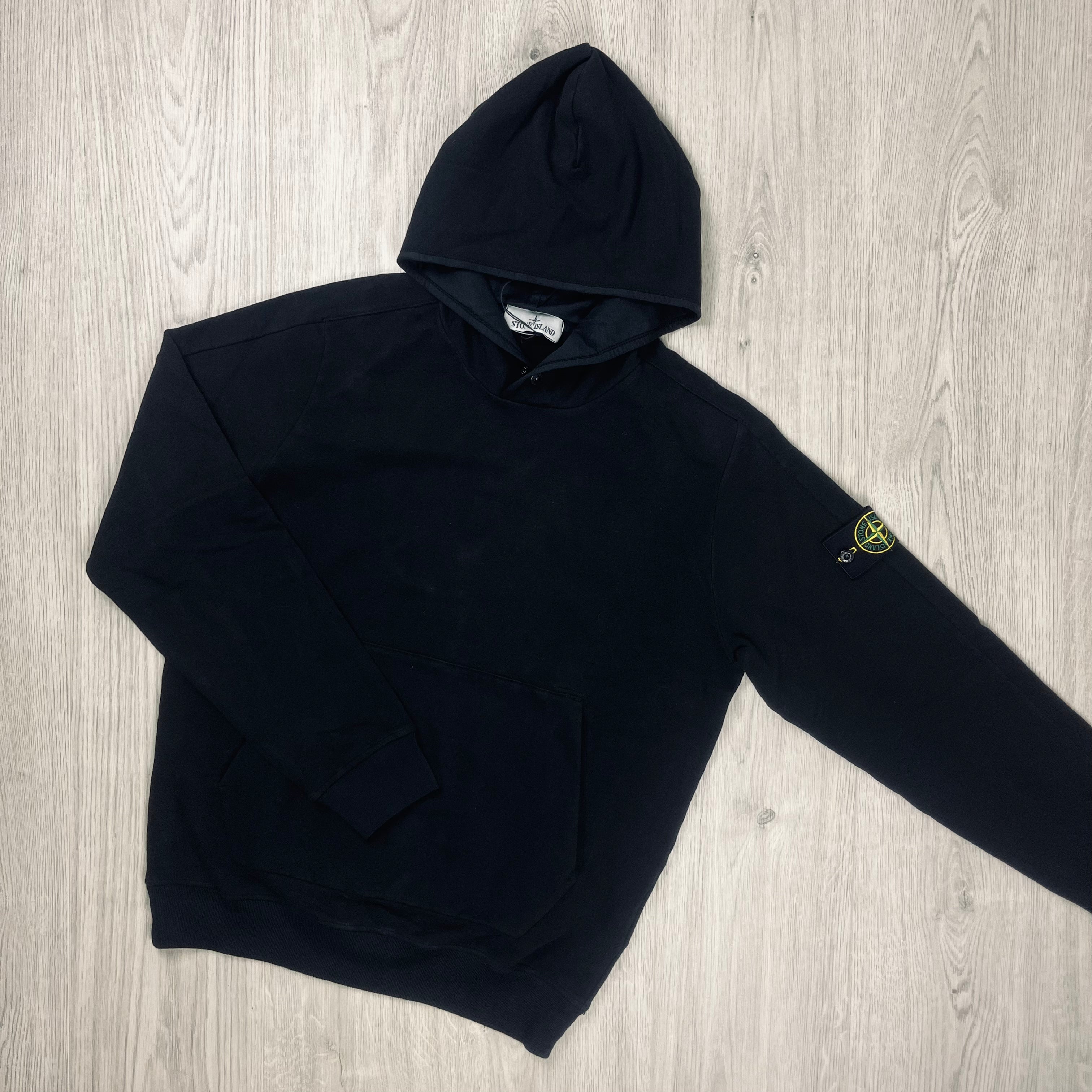 Stone Island Dyed Hoodie - Black