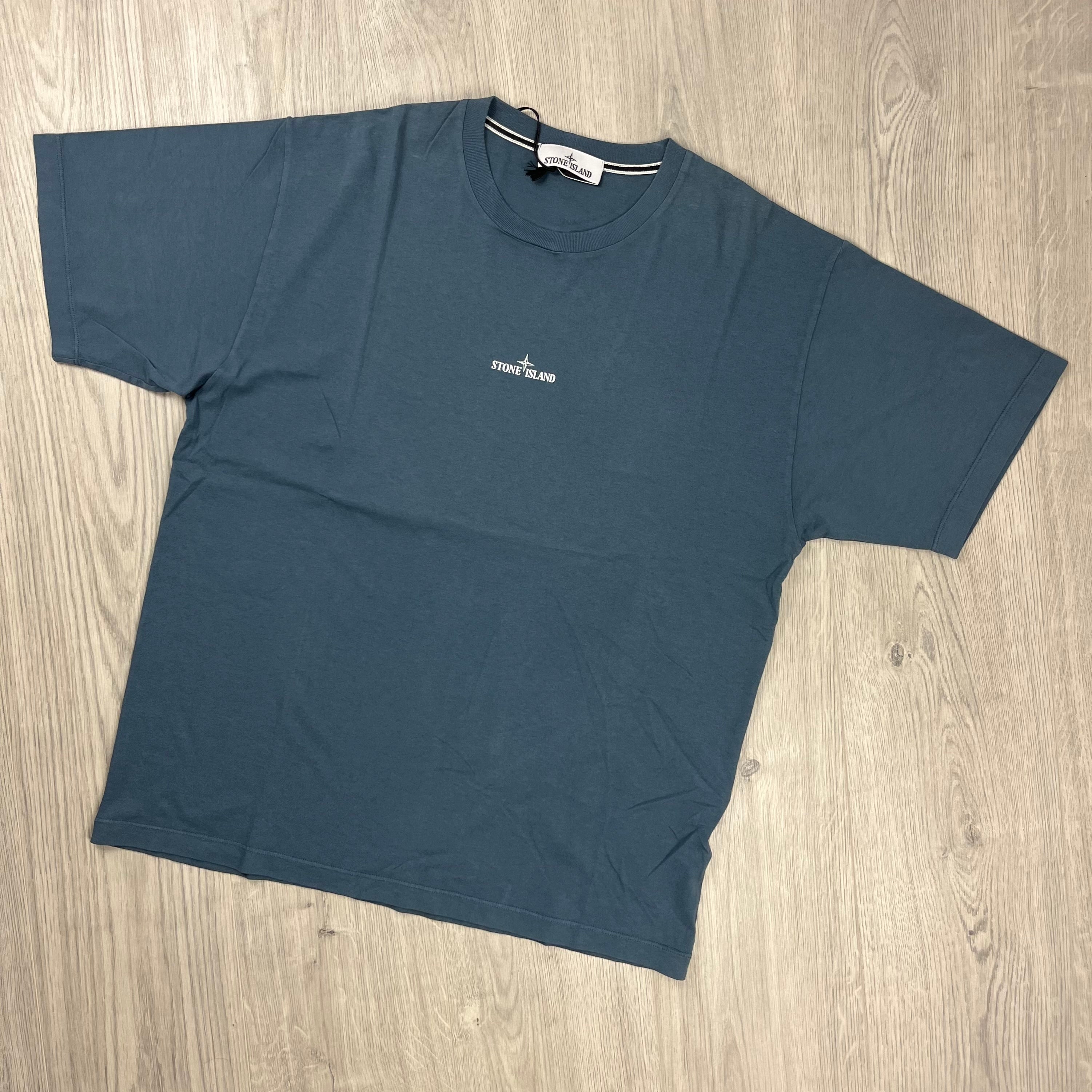 Stone Island Printed T-Shirt - Avio Blue