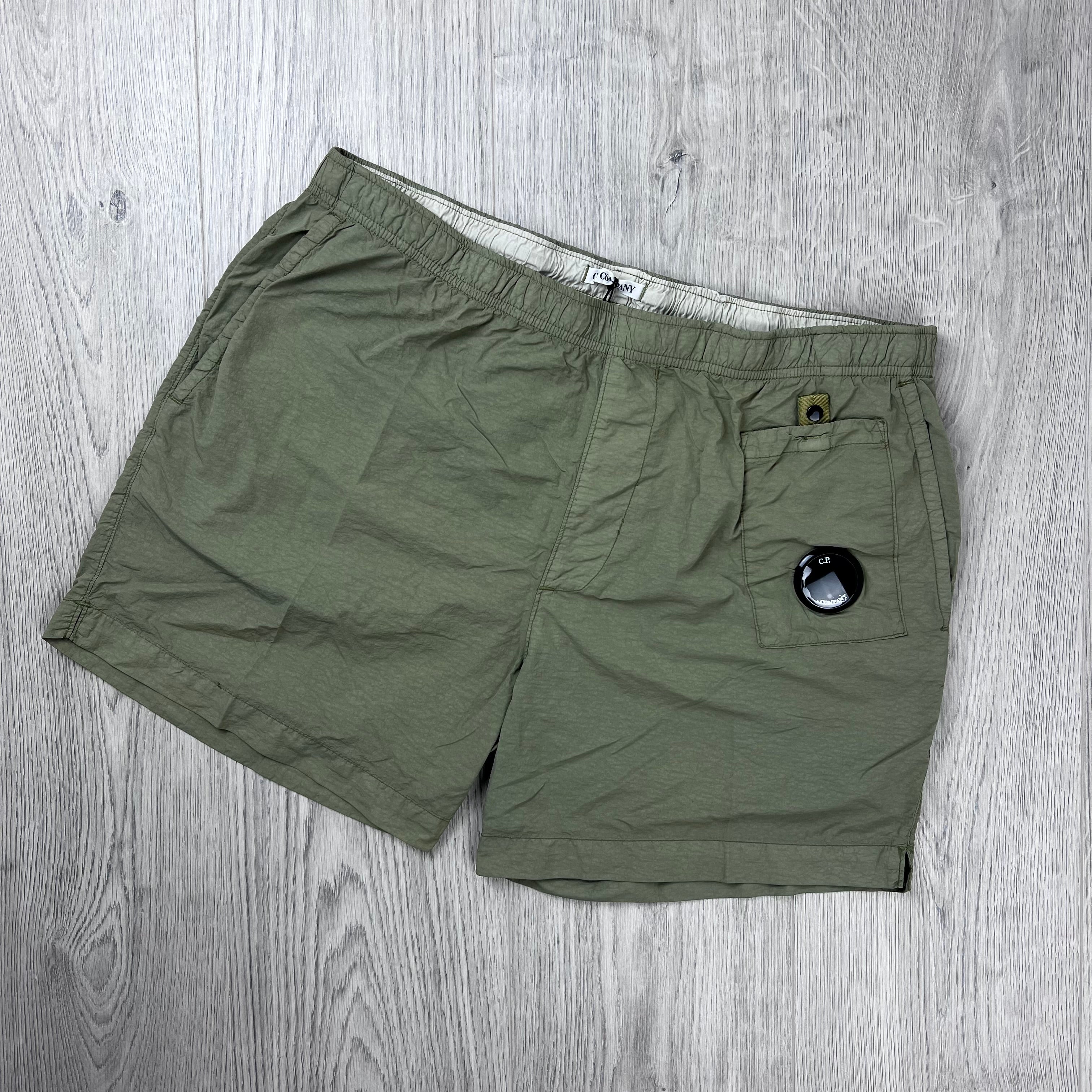 CP Company Lens Swim Shorts - Moss Gray