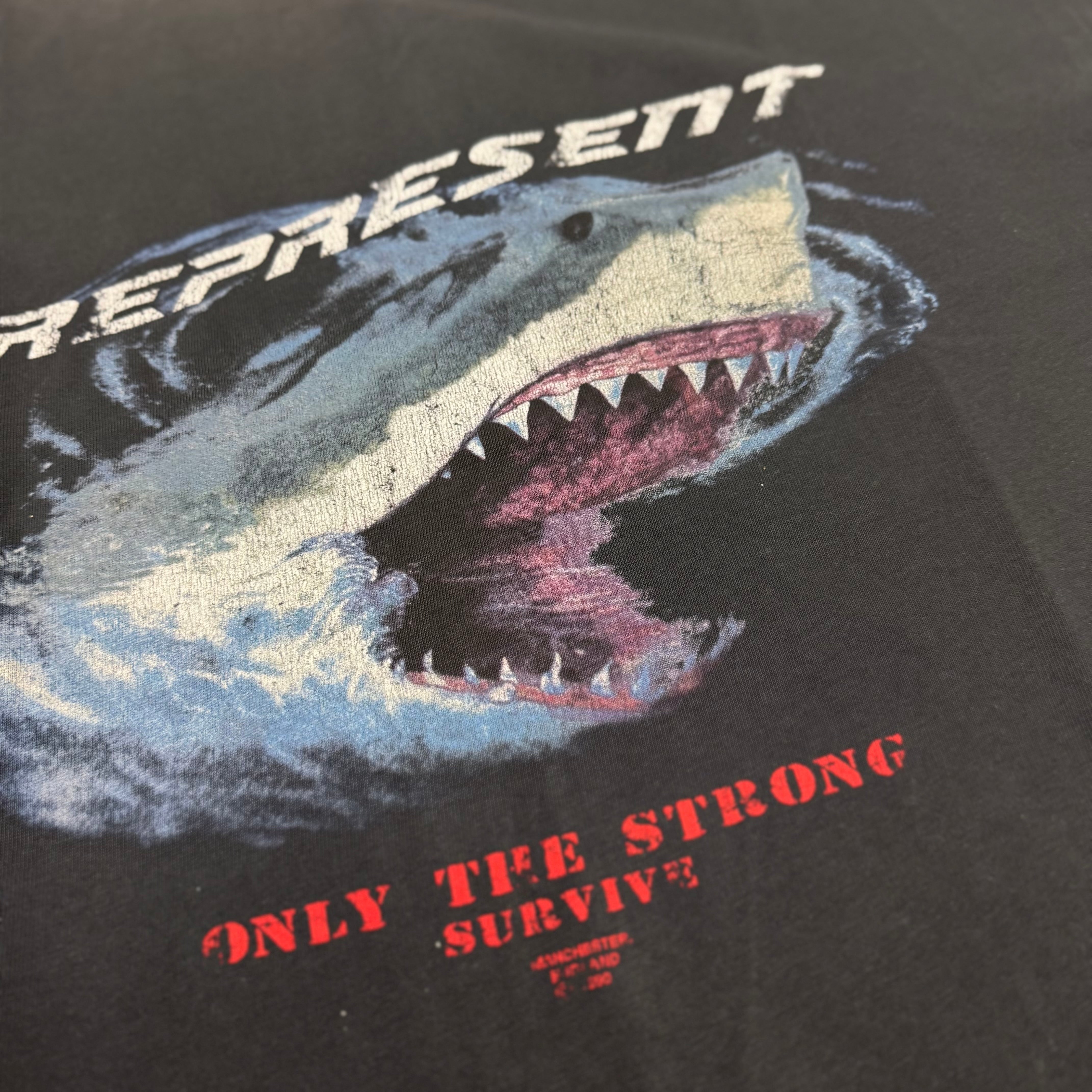 Represent 'Only The Strong' T-Shirt - Vintage Black