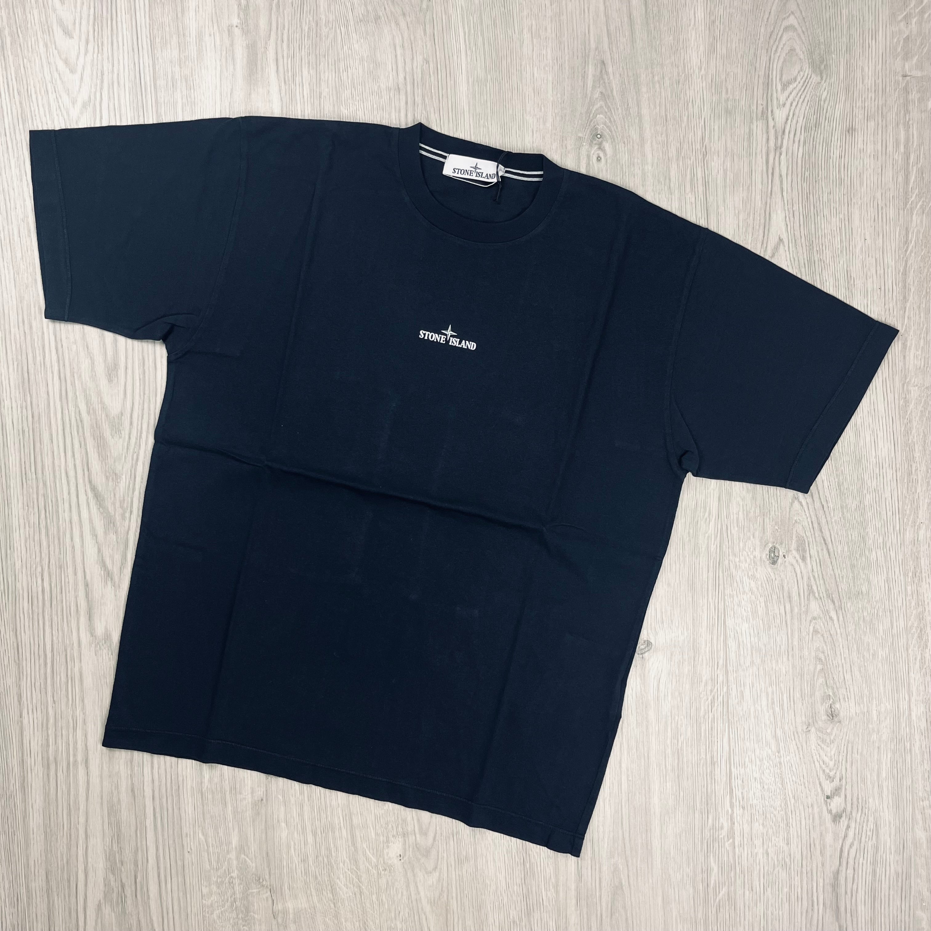 Stone Island Printed T-Shirt - Navy