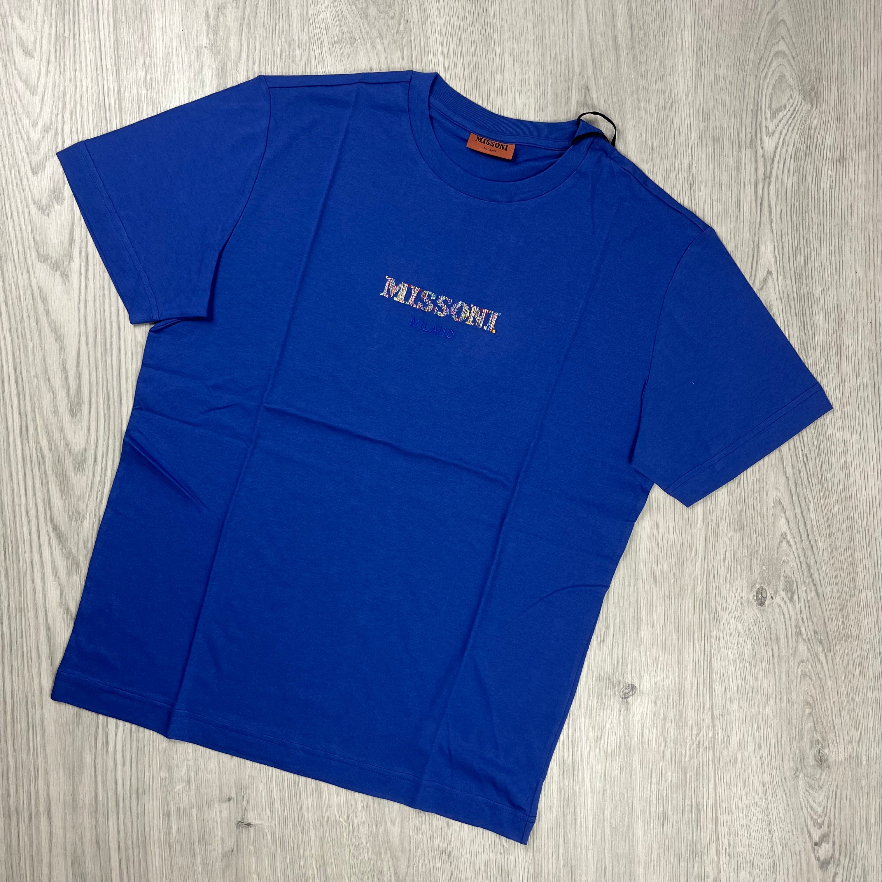 Missoni Stitch T-Shirt in Blue. On sale at Open Attire.