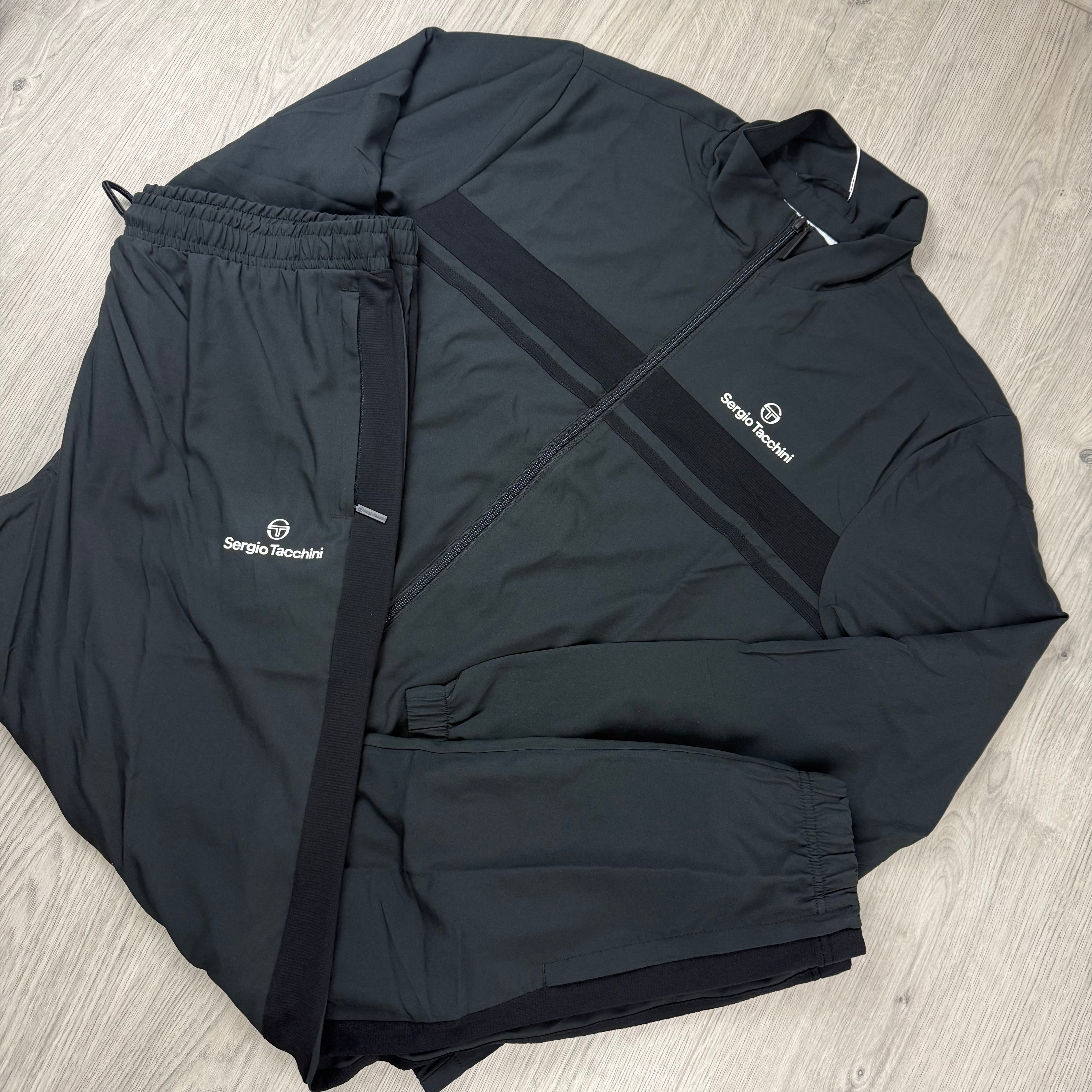 Sergio Tacchini 'Specchio 024' Tracksuit -  Black