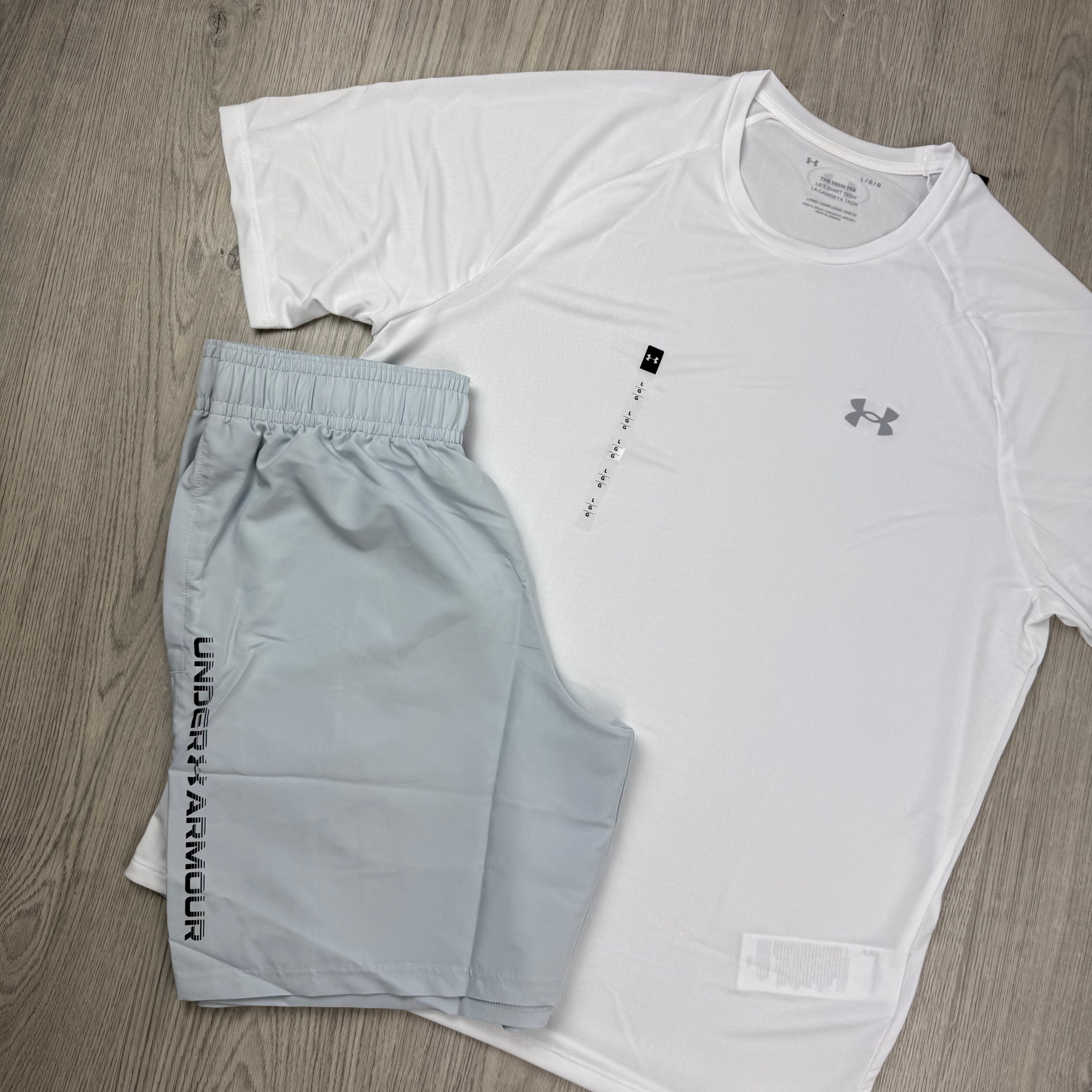 Under Armour Set - White/Halo Grey