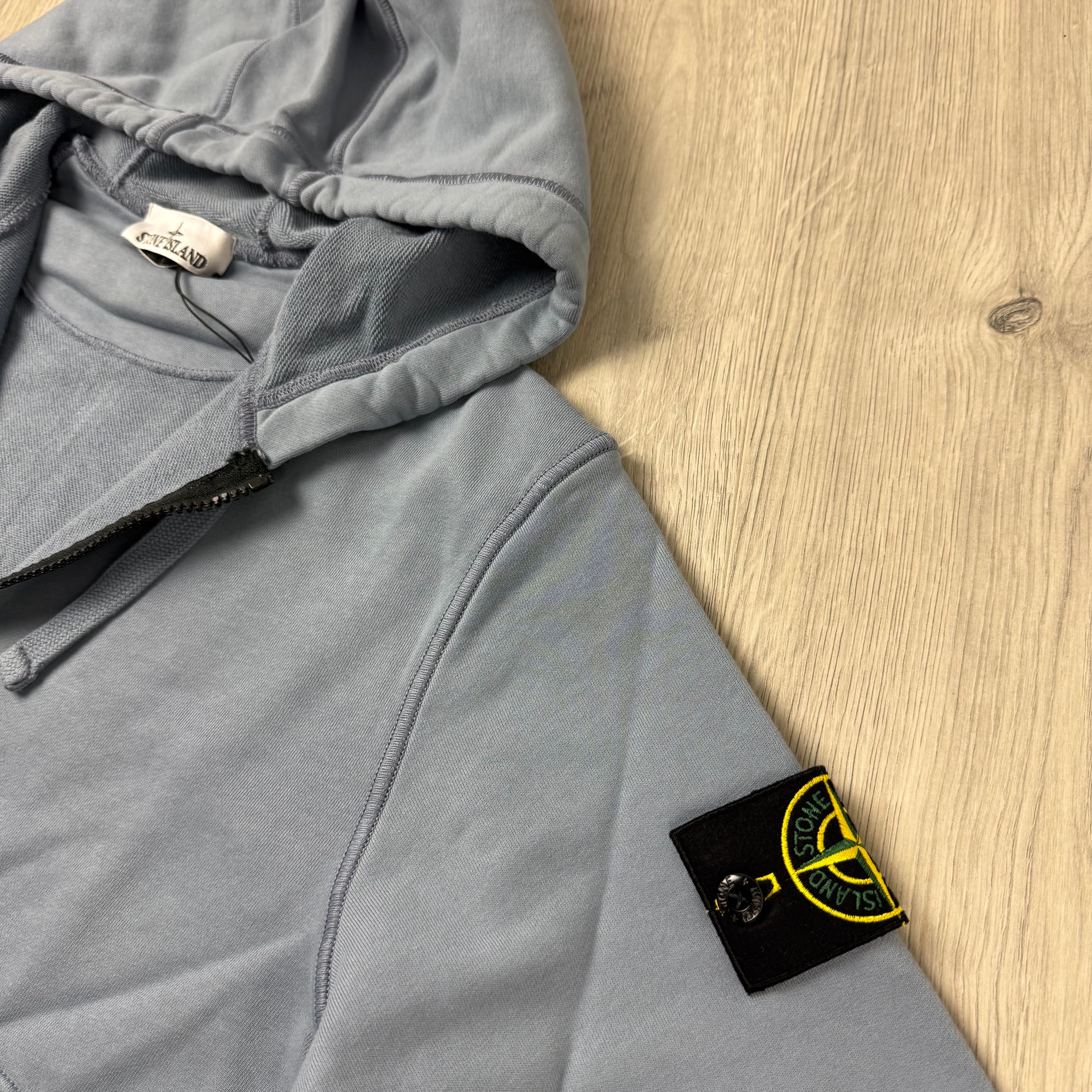 Stone Island Zip Hoodie - Dark Blue