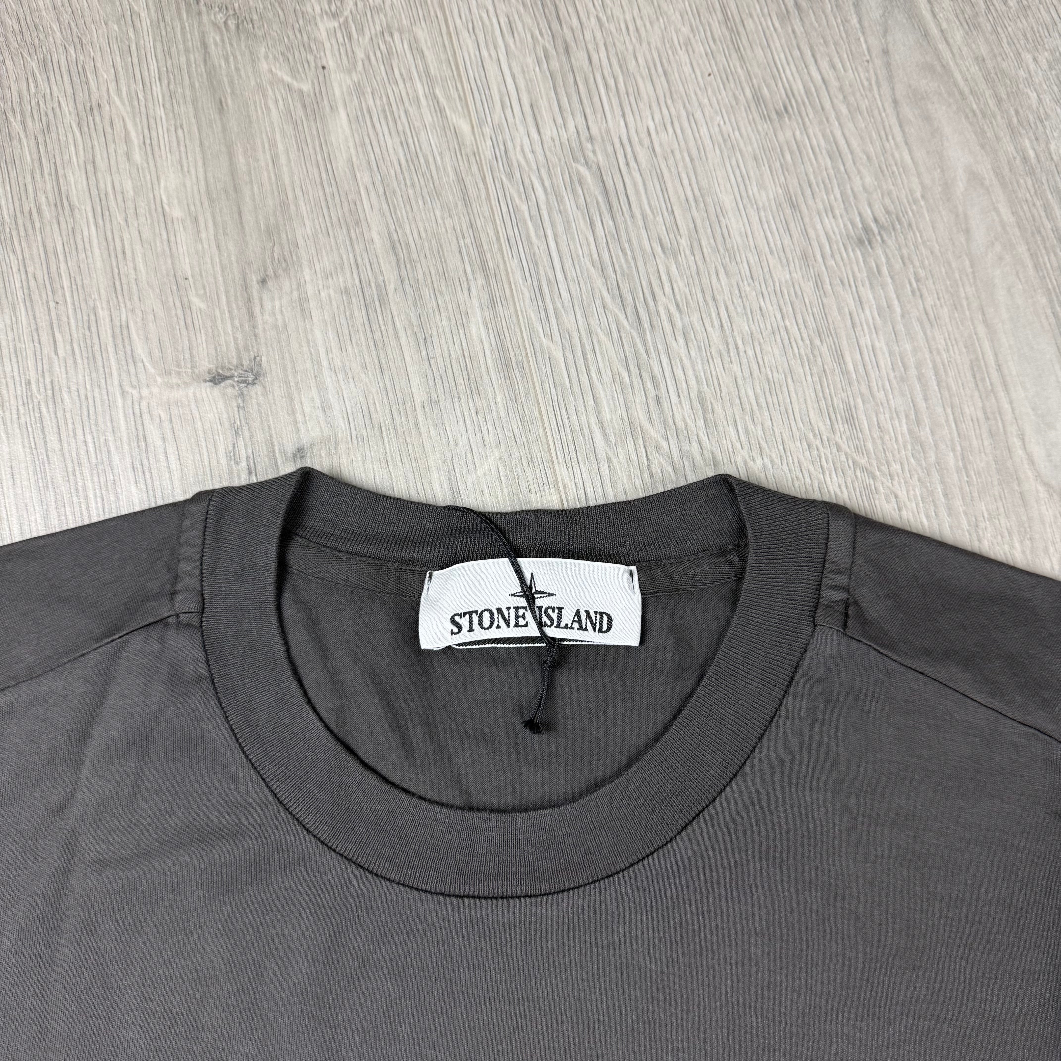 Stone Island Patch T-Shirt - Charcoal