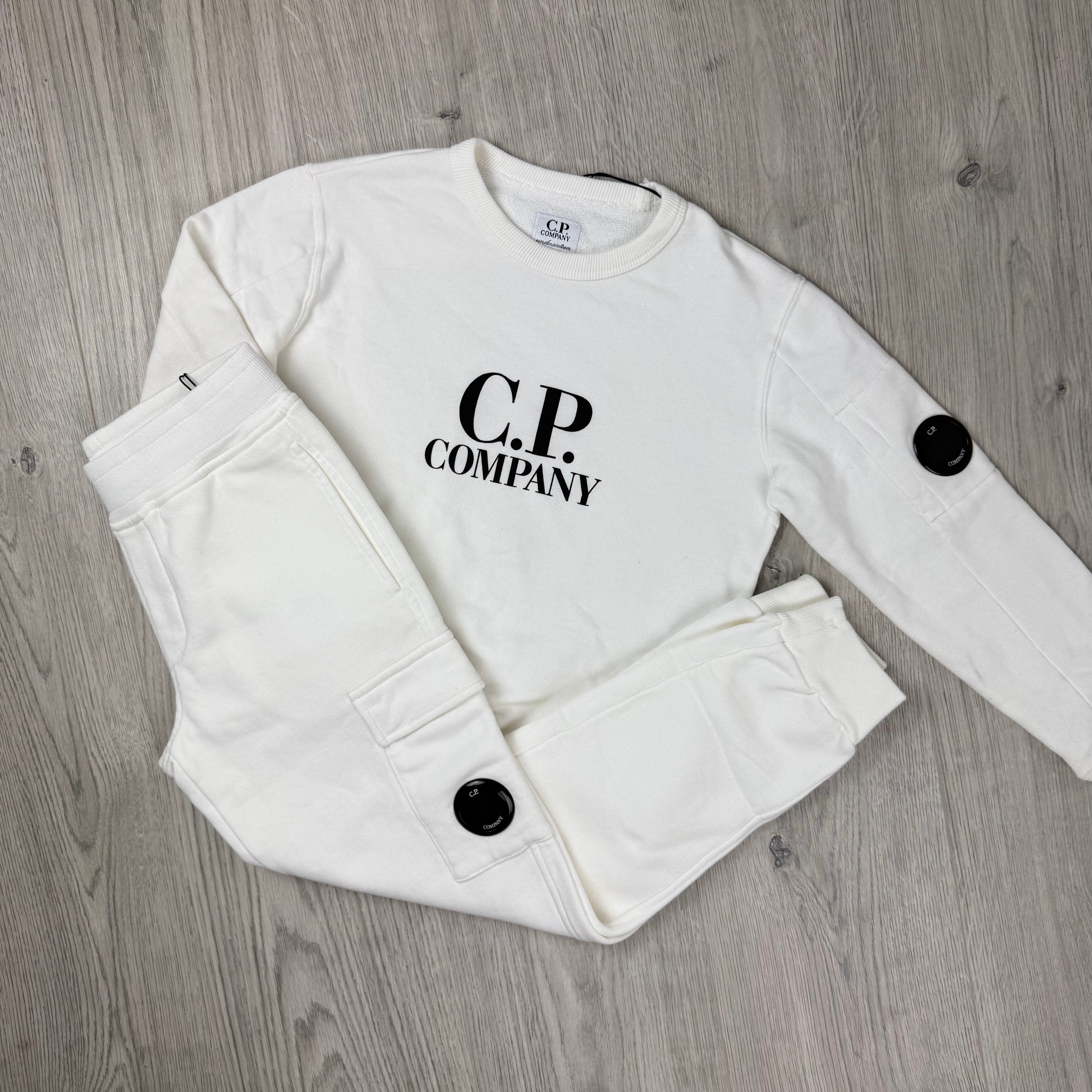 CP Company Junior Tracksuit - White