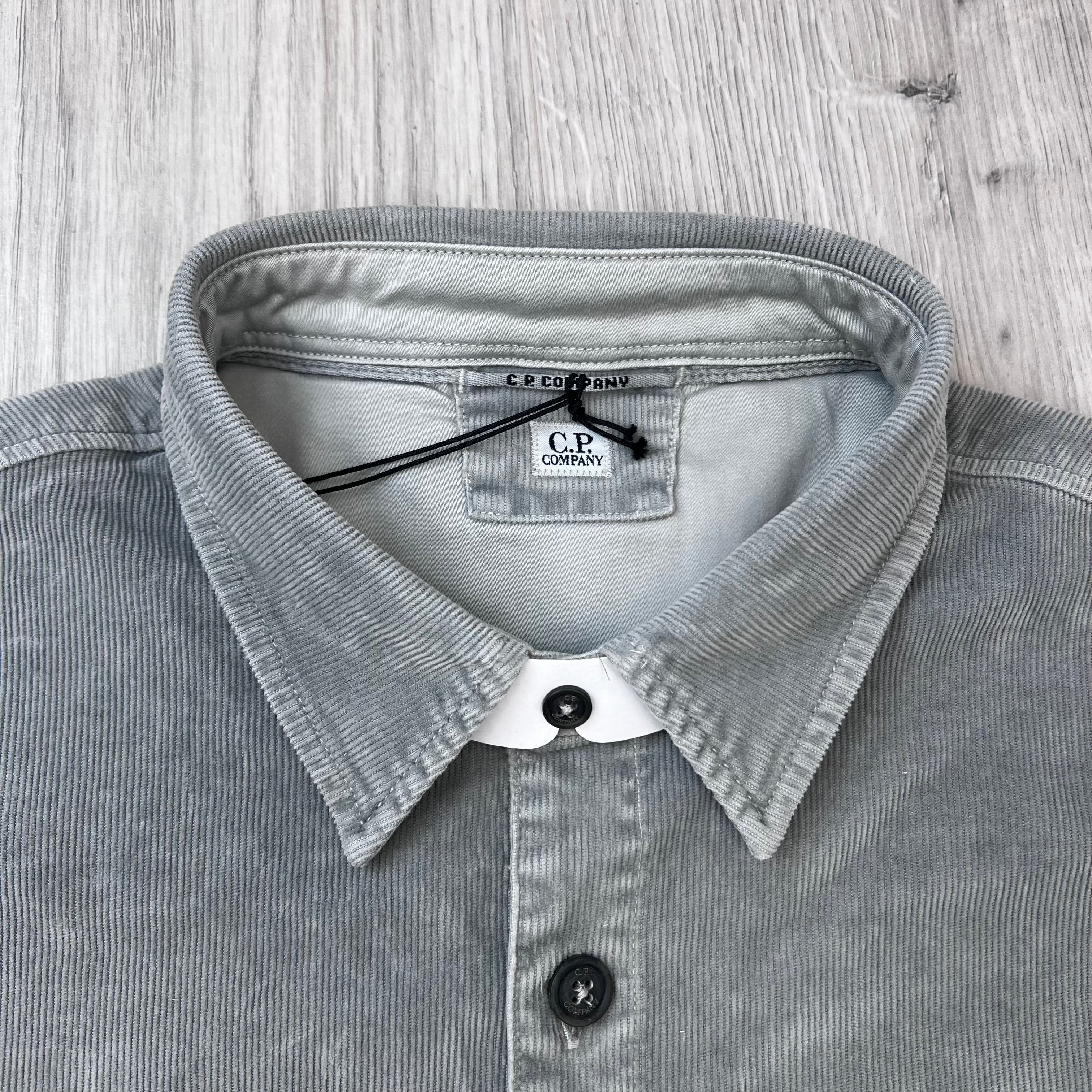 CP Company Corduroy Overshirt - Flint Grey