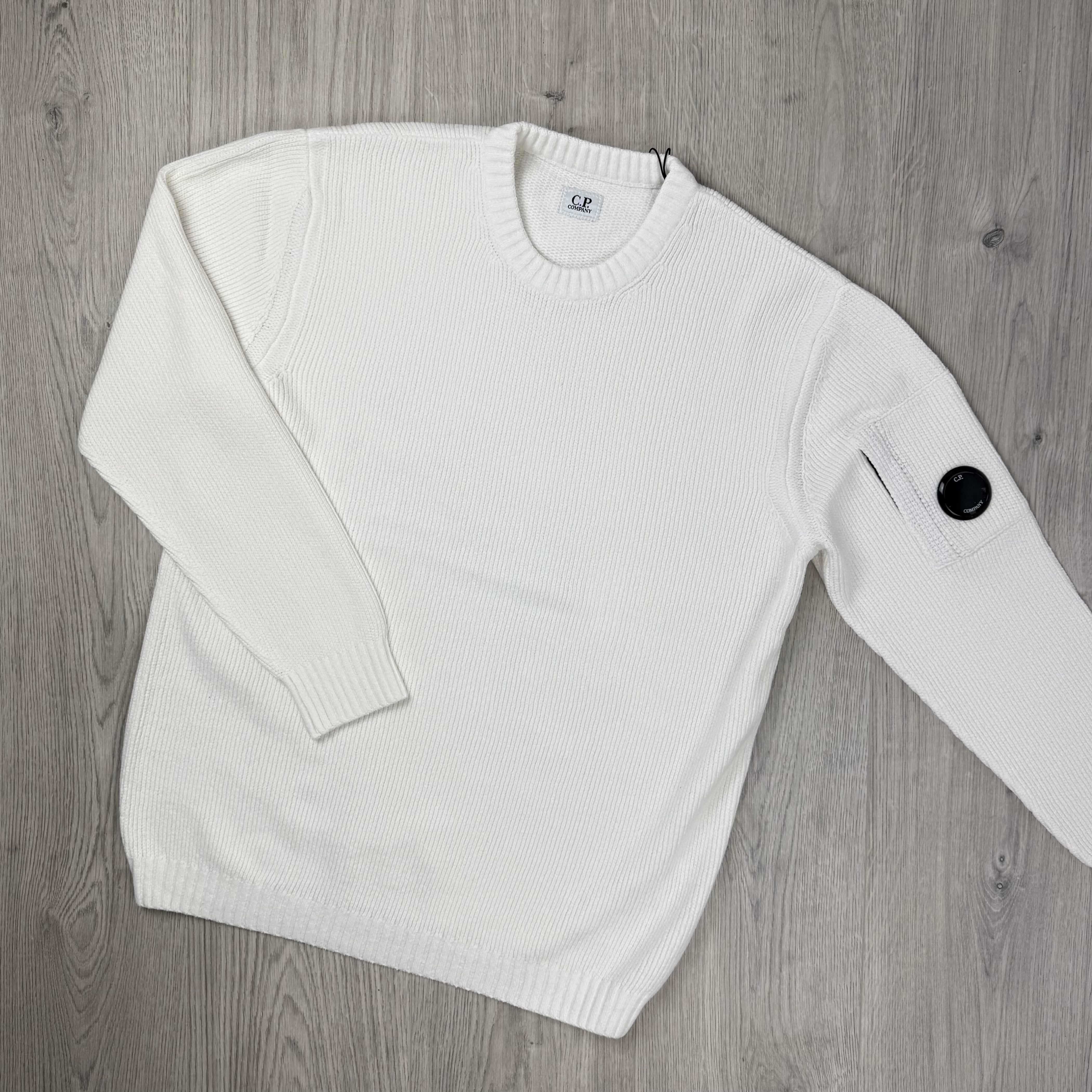 CP Company Chenille Sweatshirt - White