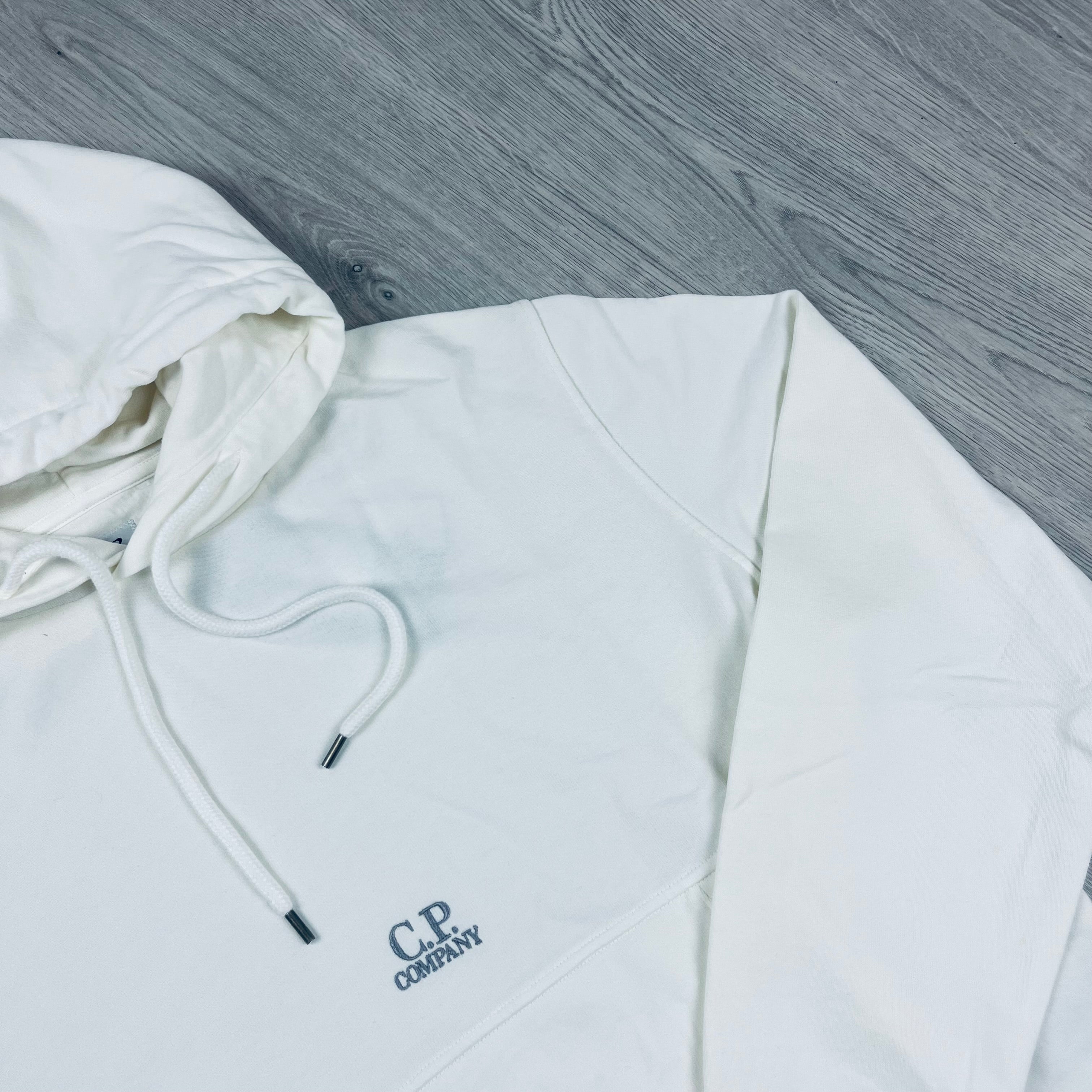 CP Company Patch Hoodie - White