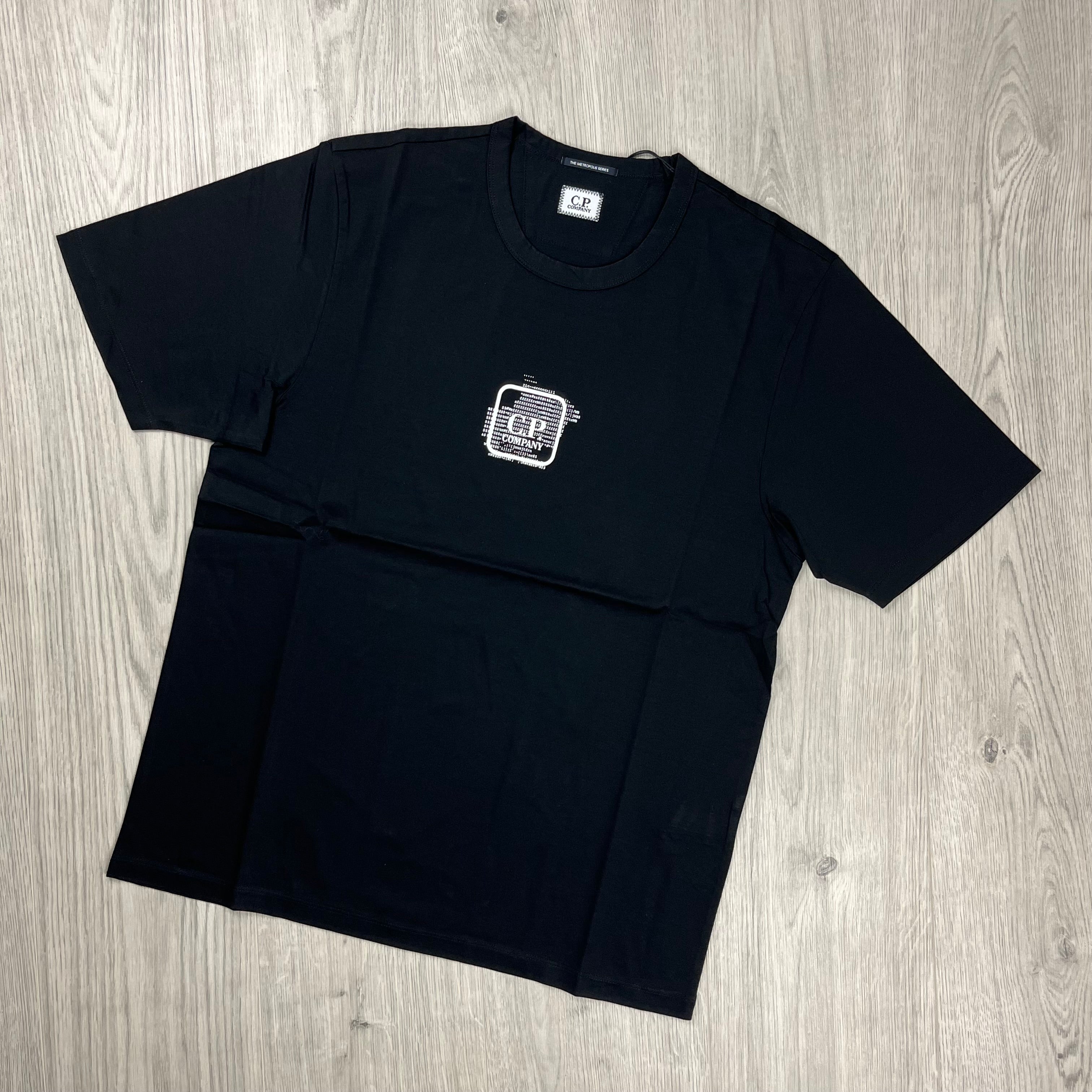 CP Company Metropolis T-shirt in Black. On sale at Open Attire.