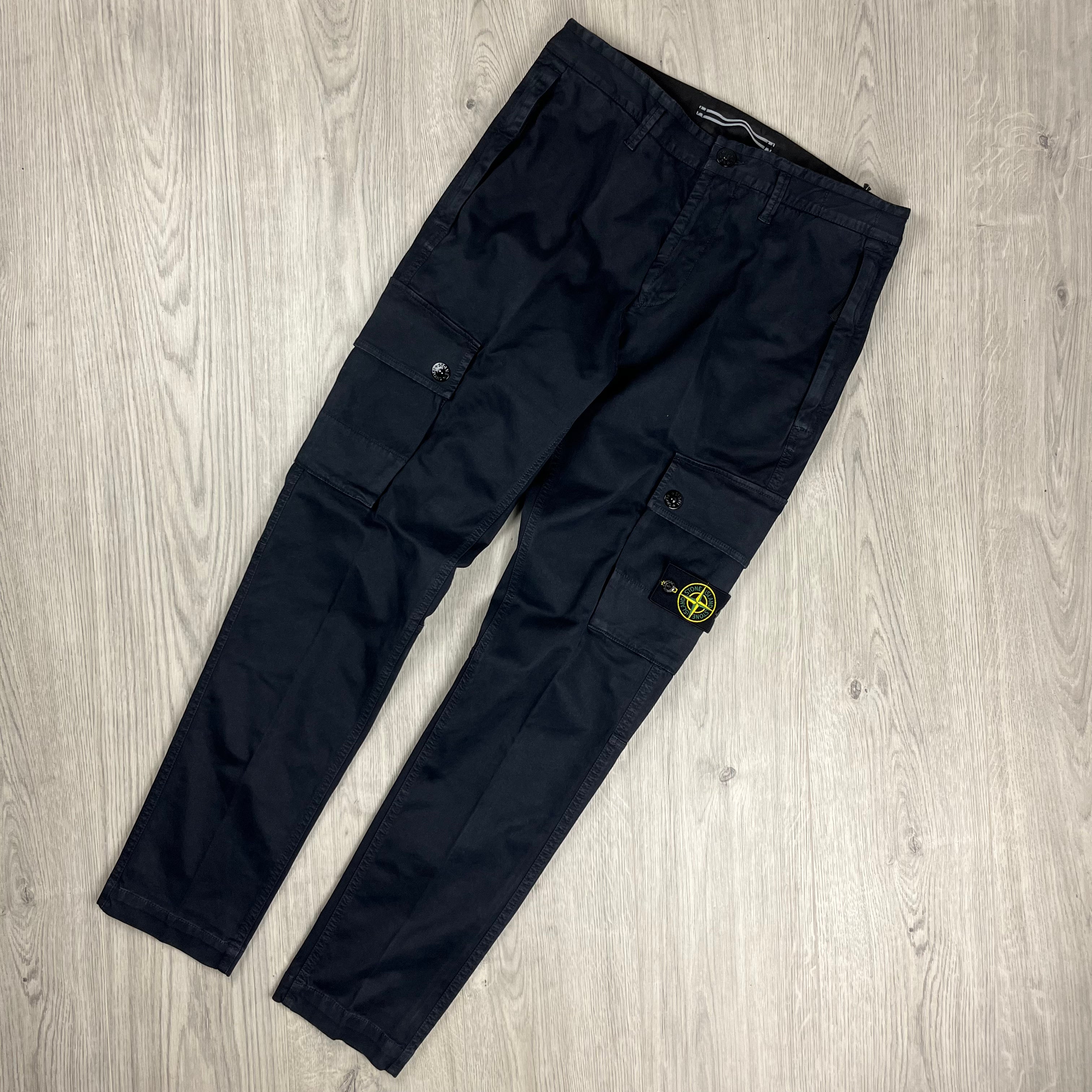 Stone Island Cargo Trousers - Navy