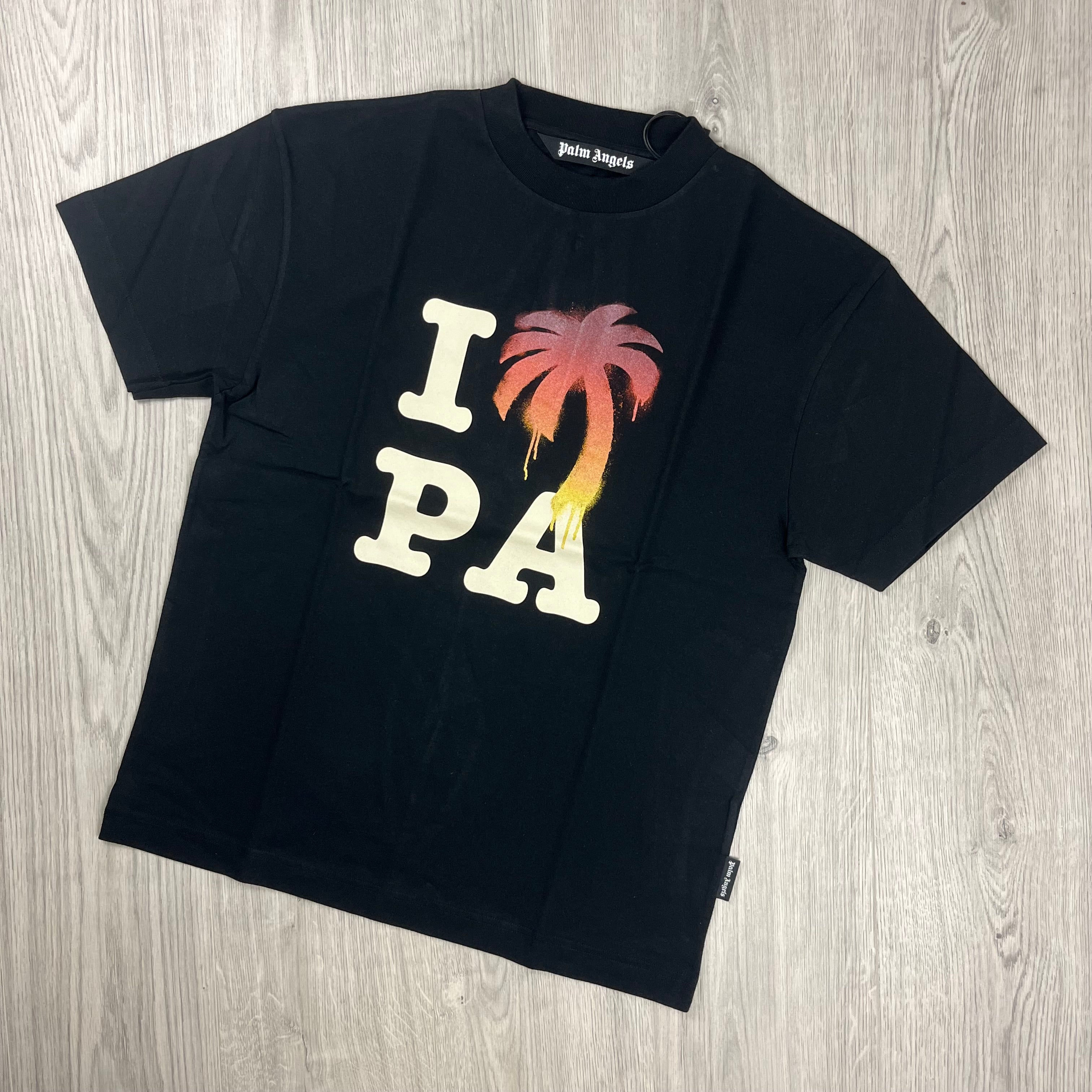 Palm Angels Printed T-Shirt - Black