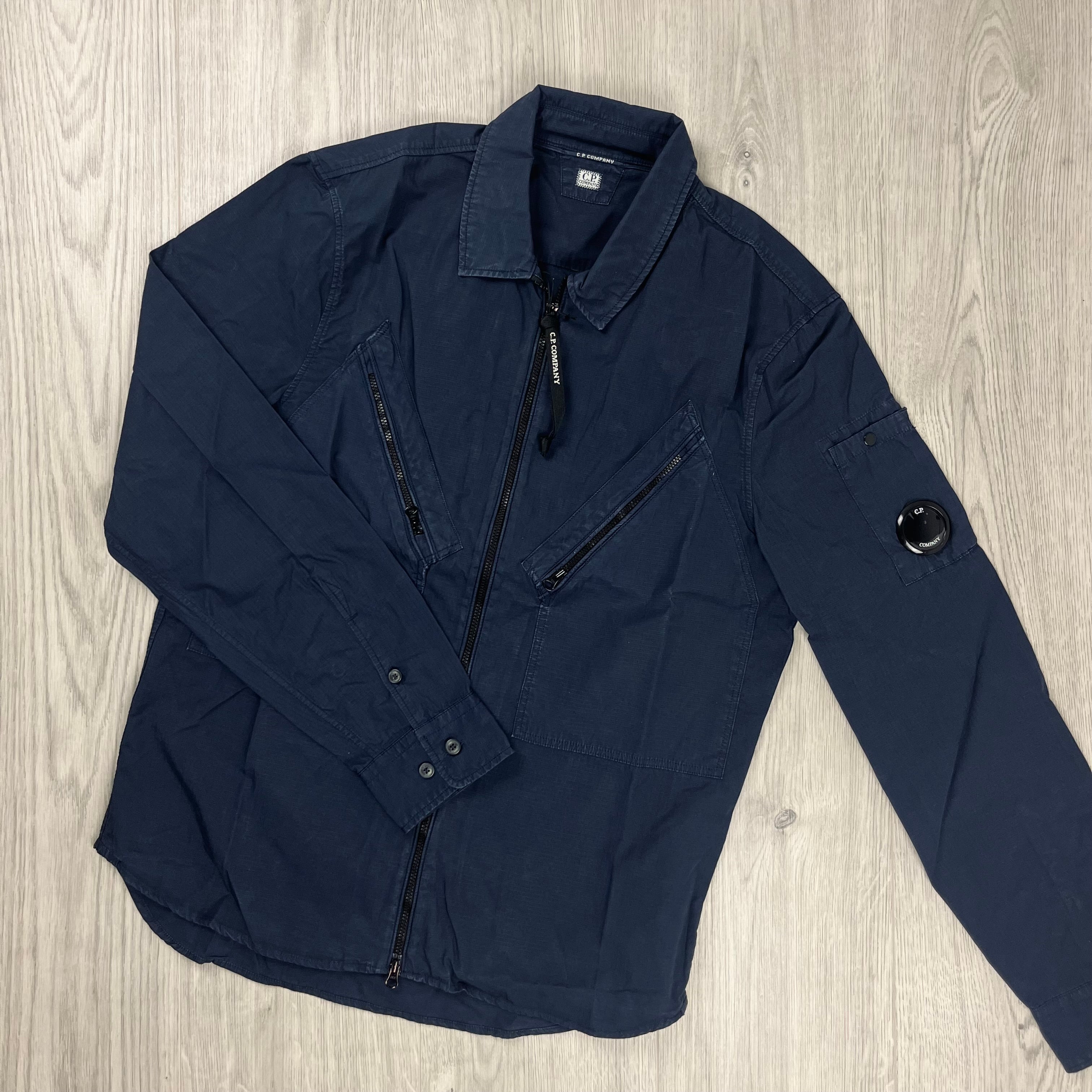 CP Company Rip-Stop Overshirt - Navy