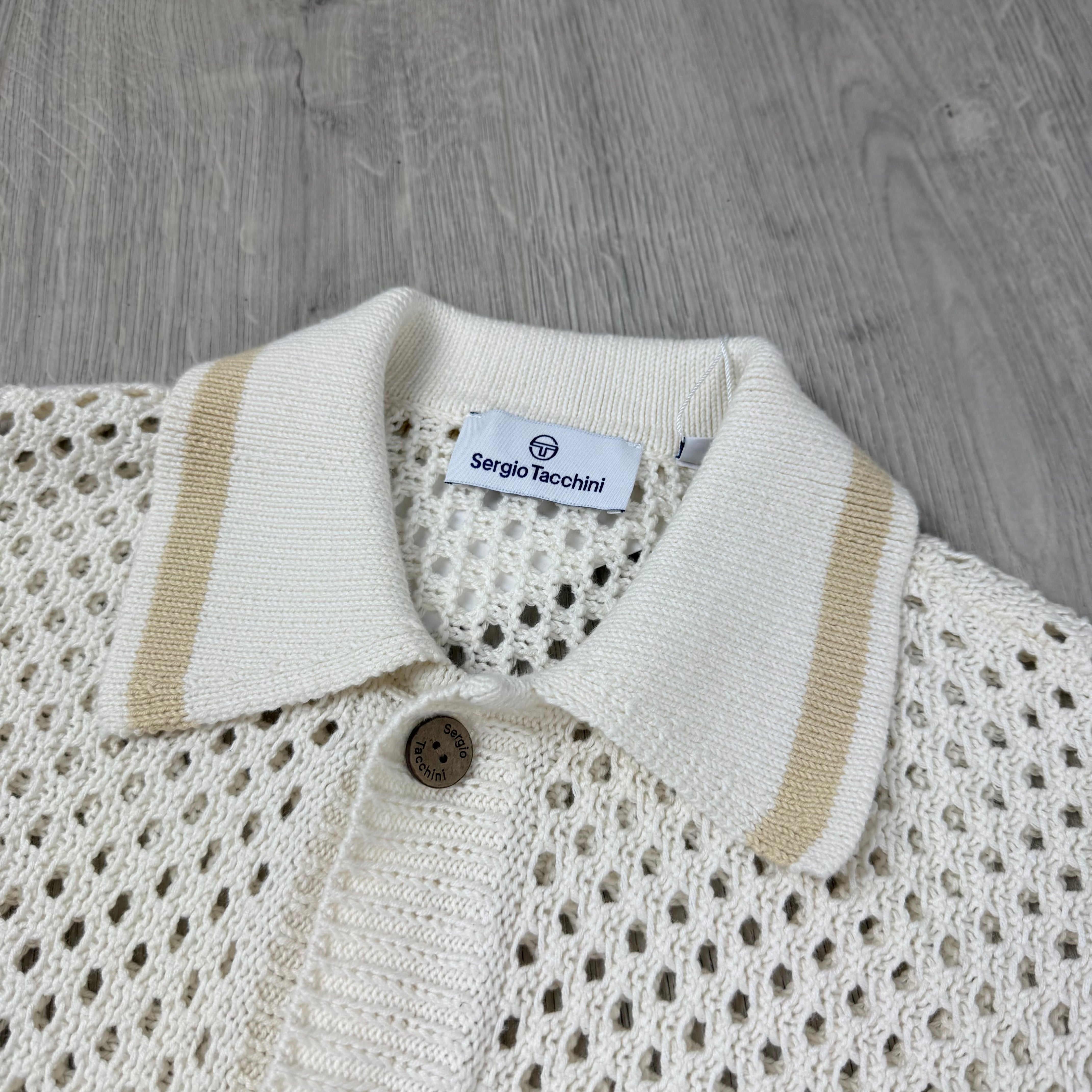 Sergio Tacchini 'Ortigia' Mesh Shirt - Gardenia
