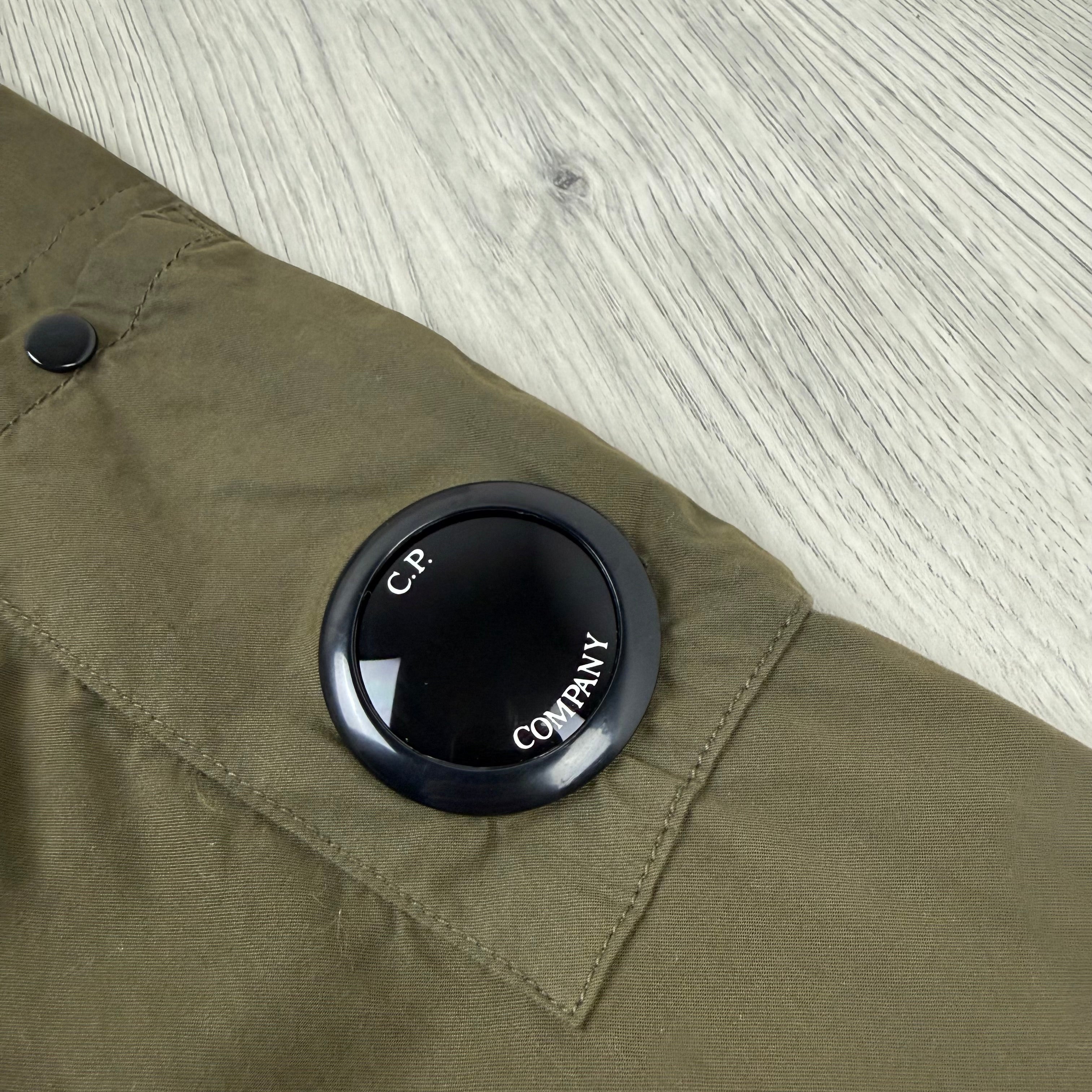 CP Company Button Overshirt - Ivy Green