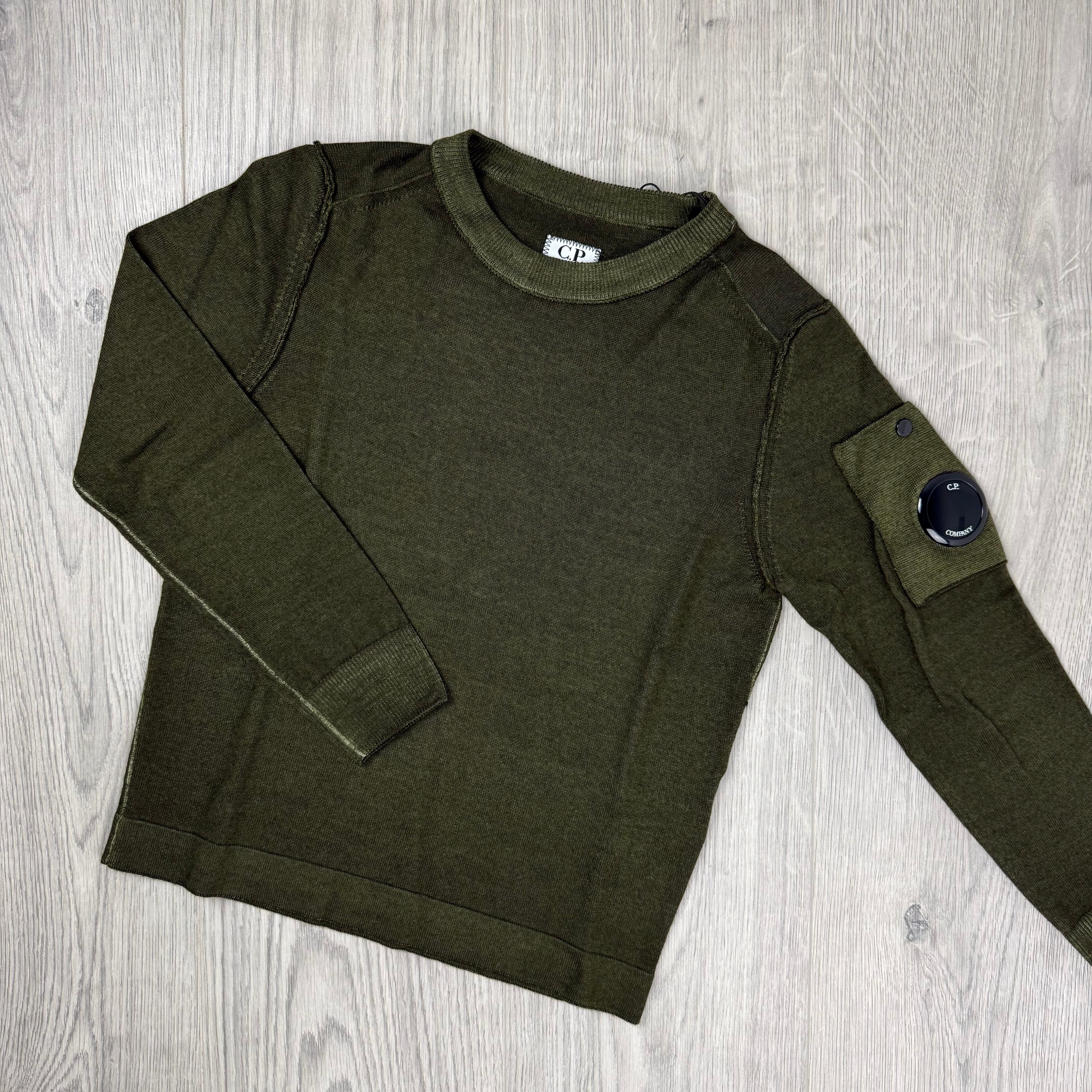 CP Company Junior Knit Sweatshirt - Ivy Green