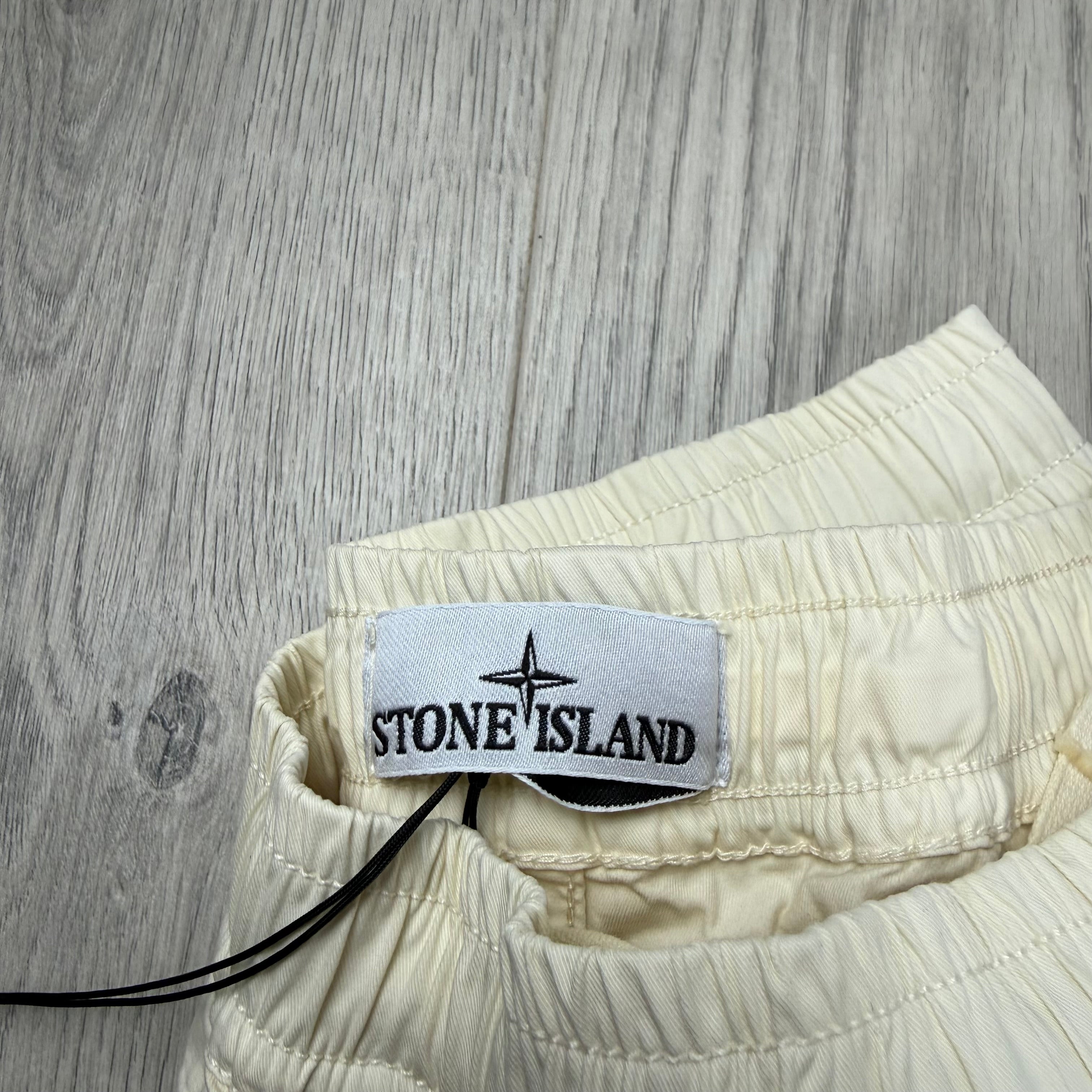 Stone Island Cargo Trousers - Ivory