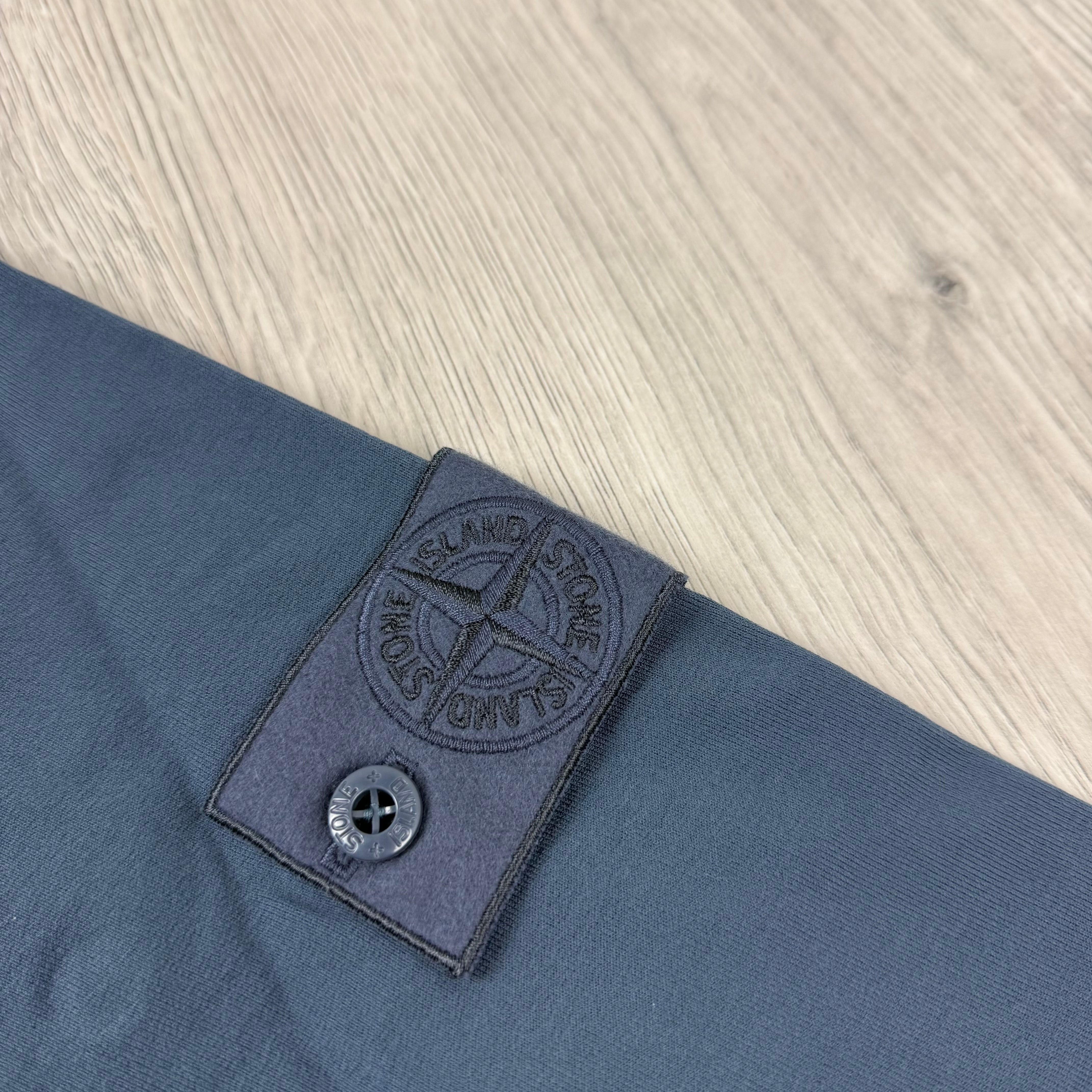 Stone Island Ghost Zip Hoodie - Slate Blue