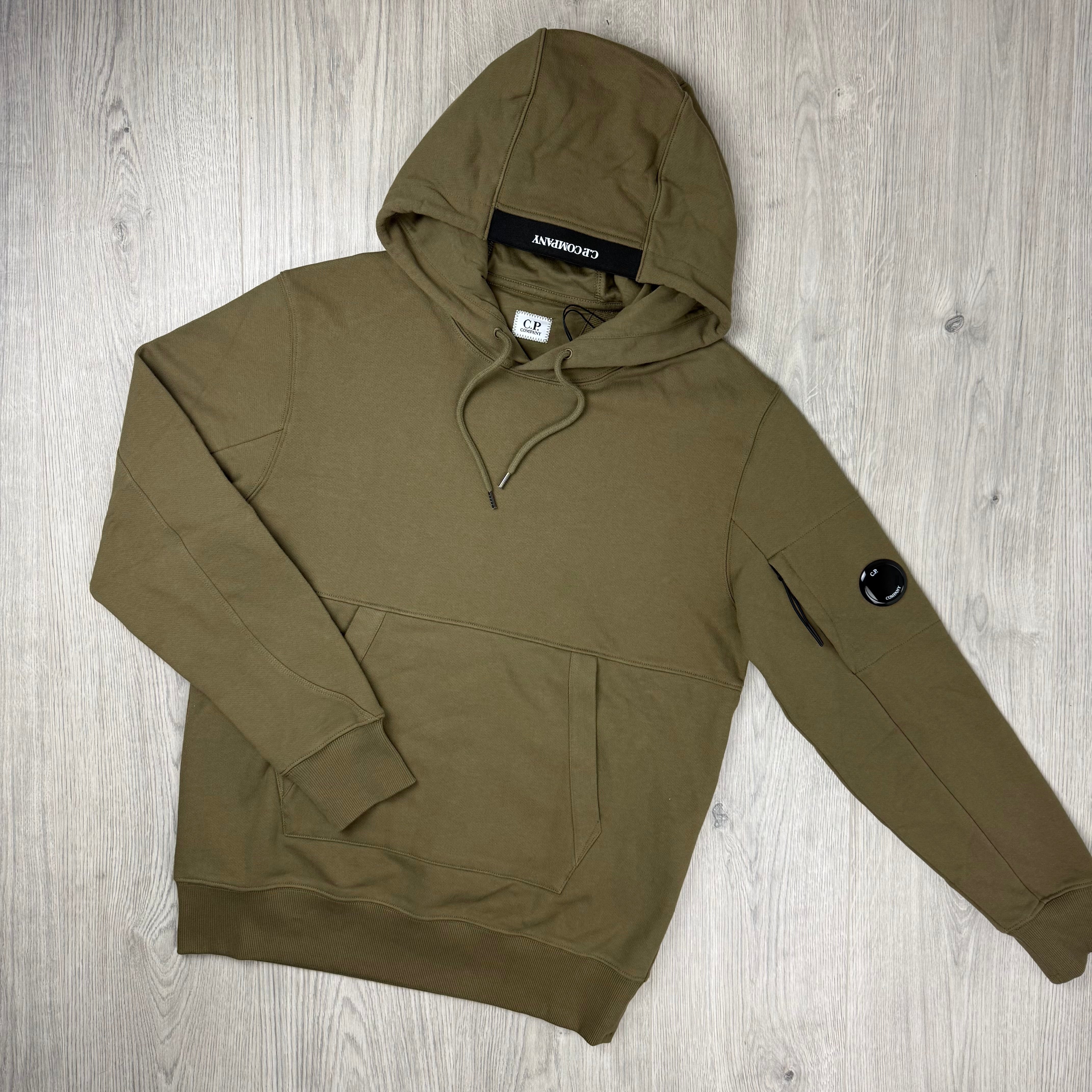 CP Company Raised Fleece Hoodie - Butternut