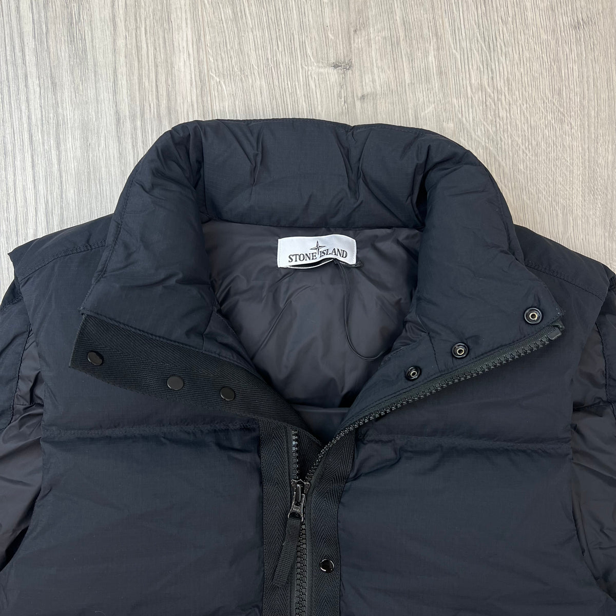Stone Island Ripstop Down Gilet - Black