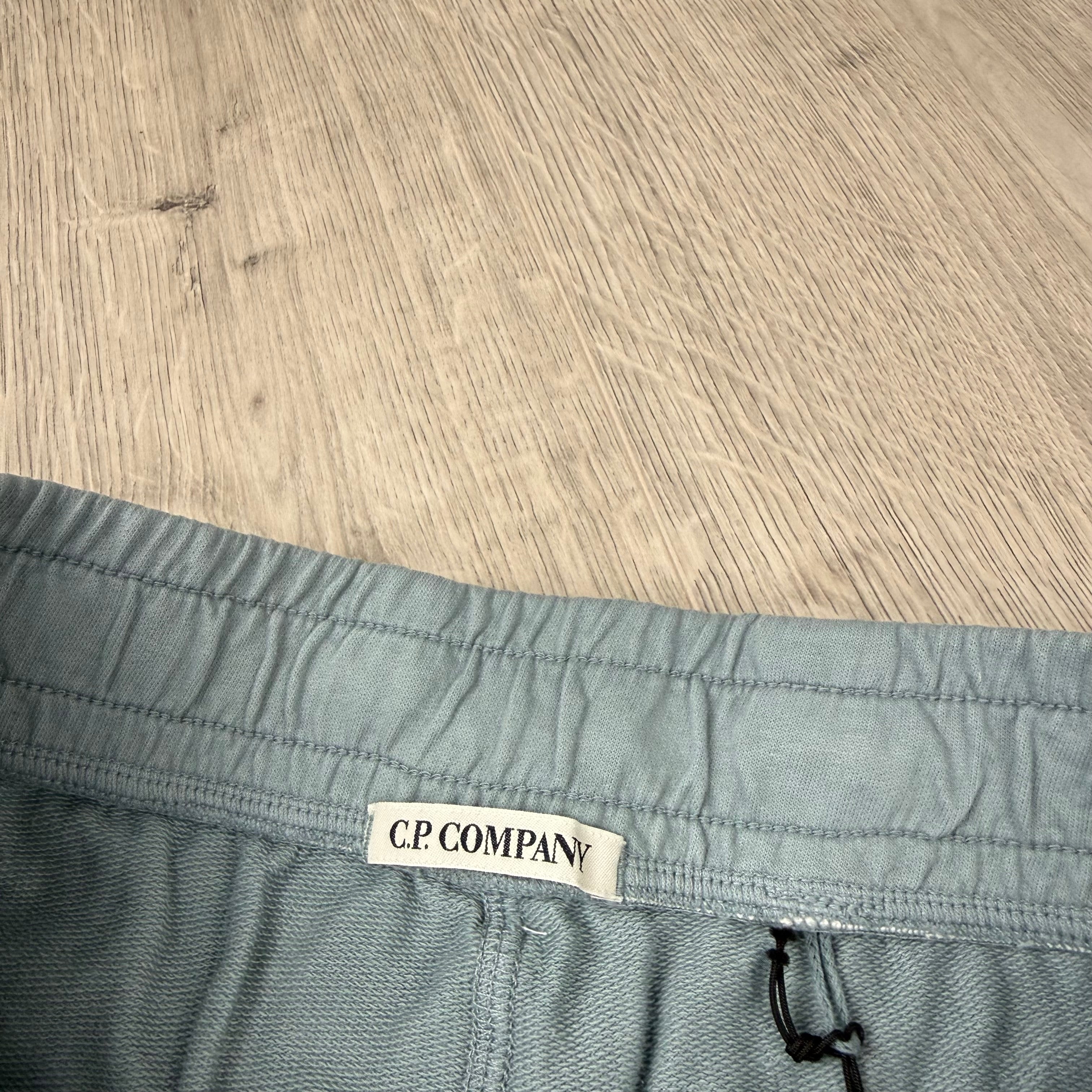 CP Company Jersey Shorts - Silver Blue
