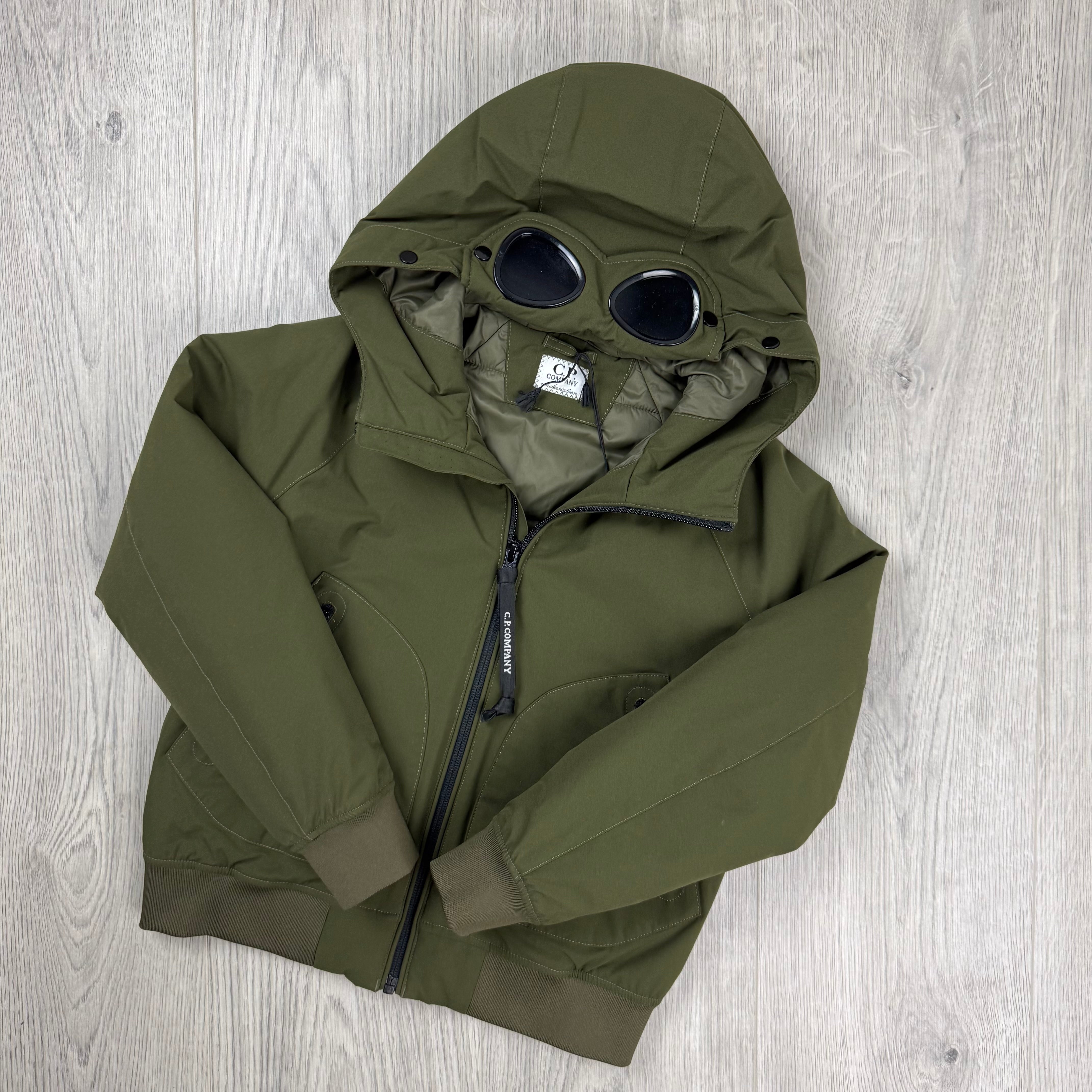 CP Company Junior Pro-Tek Goggle Jacket - Ivy Green