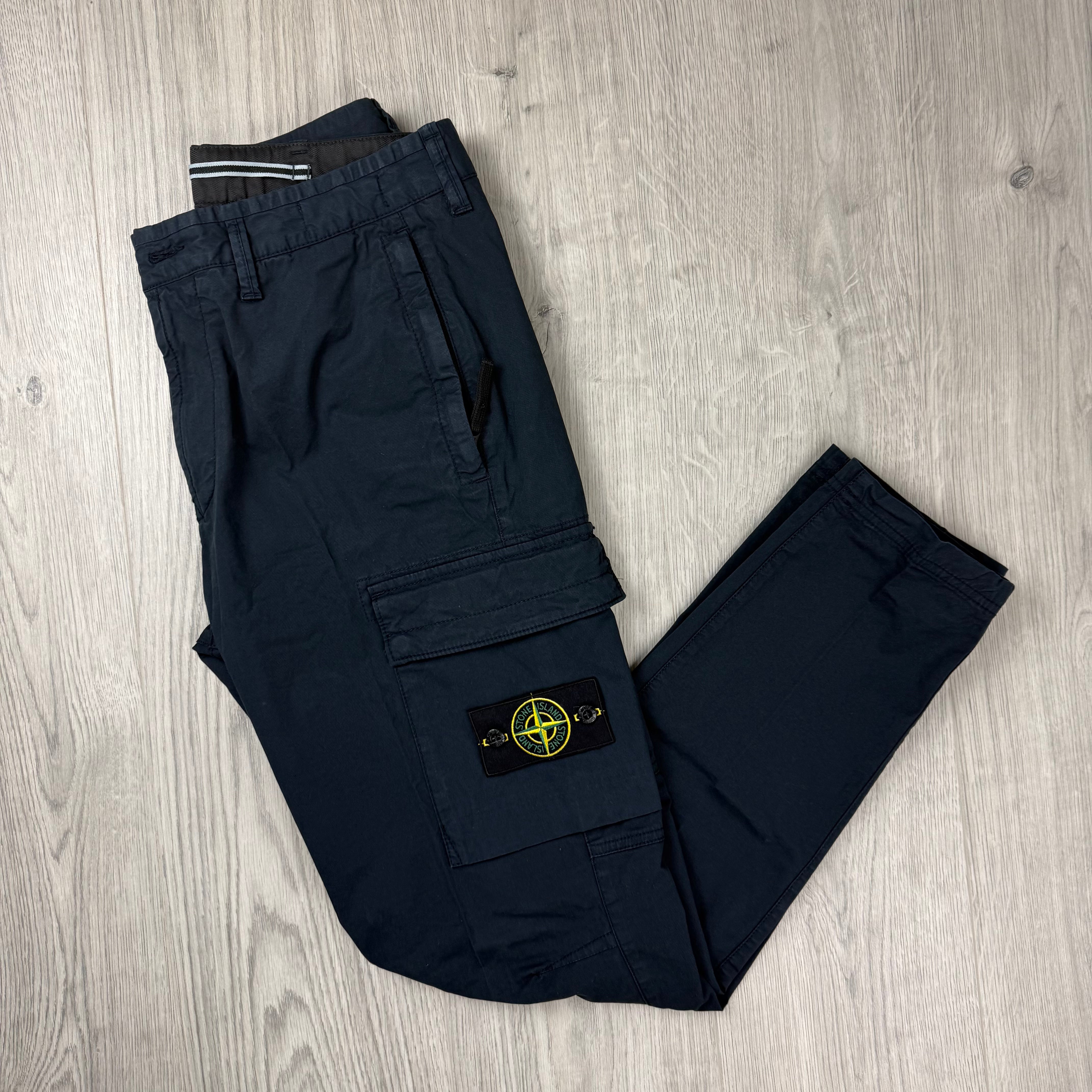 Stone Island Cargo Trousers - Navy