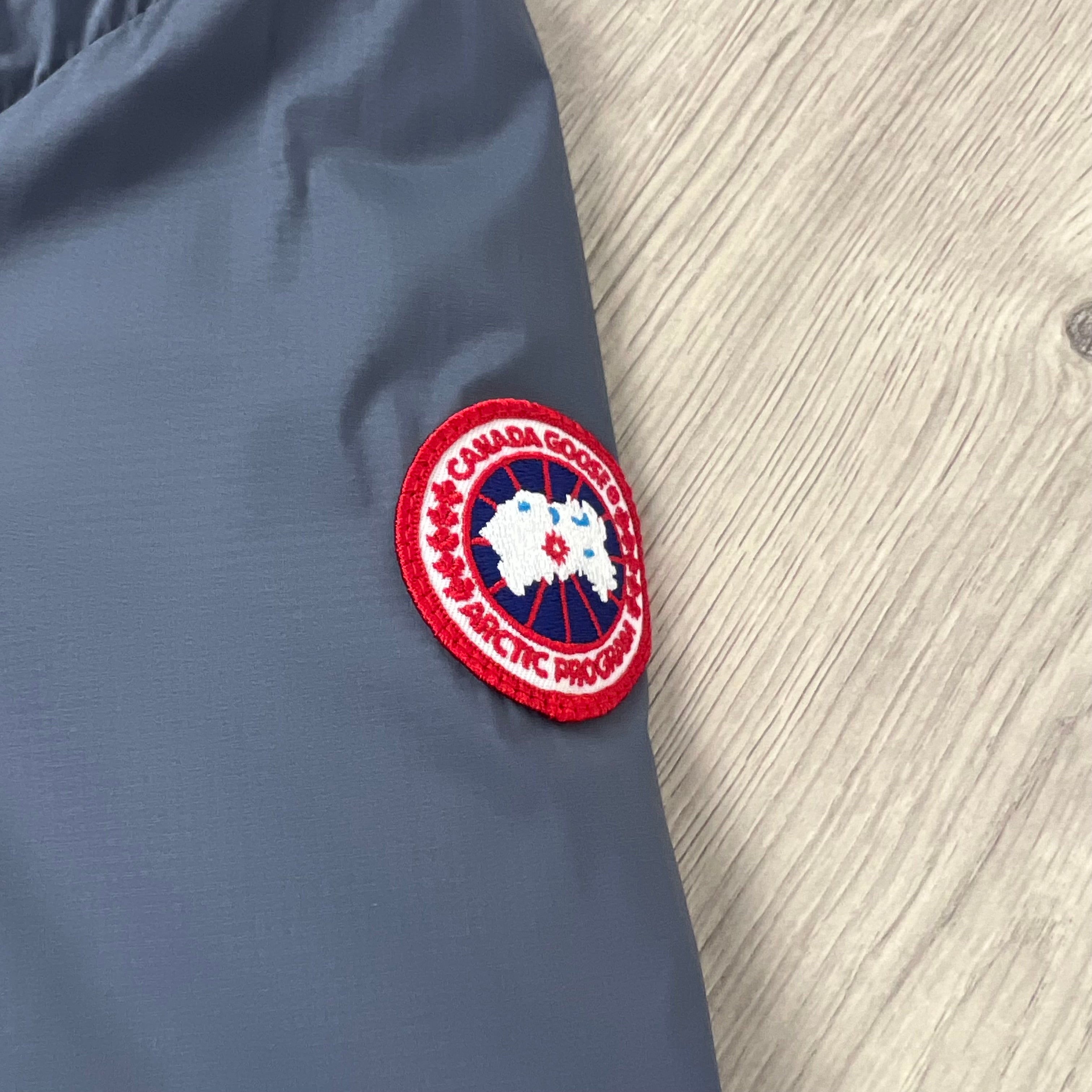 Men's Canada Goose Lodge Jacket in Ozone Blue. On sale at Open Attire.