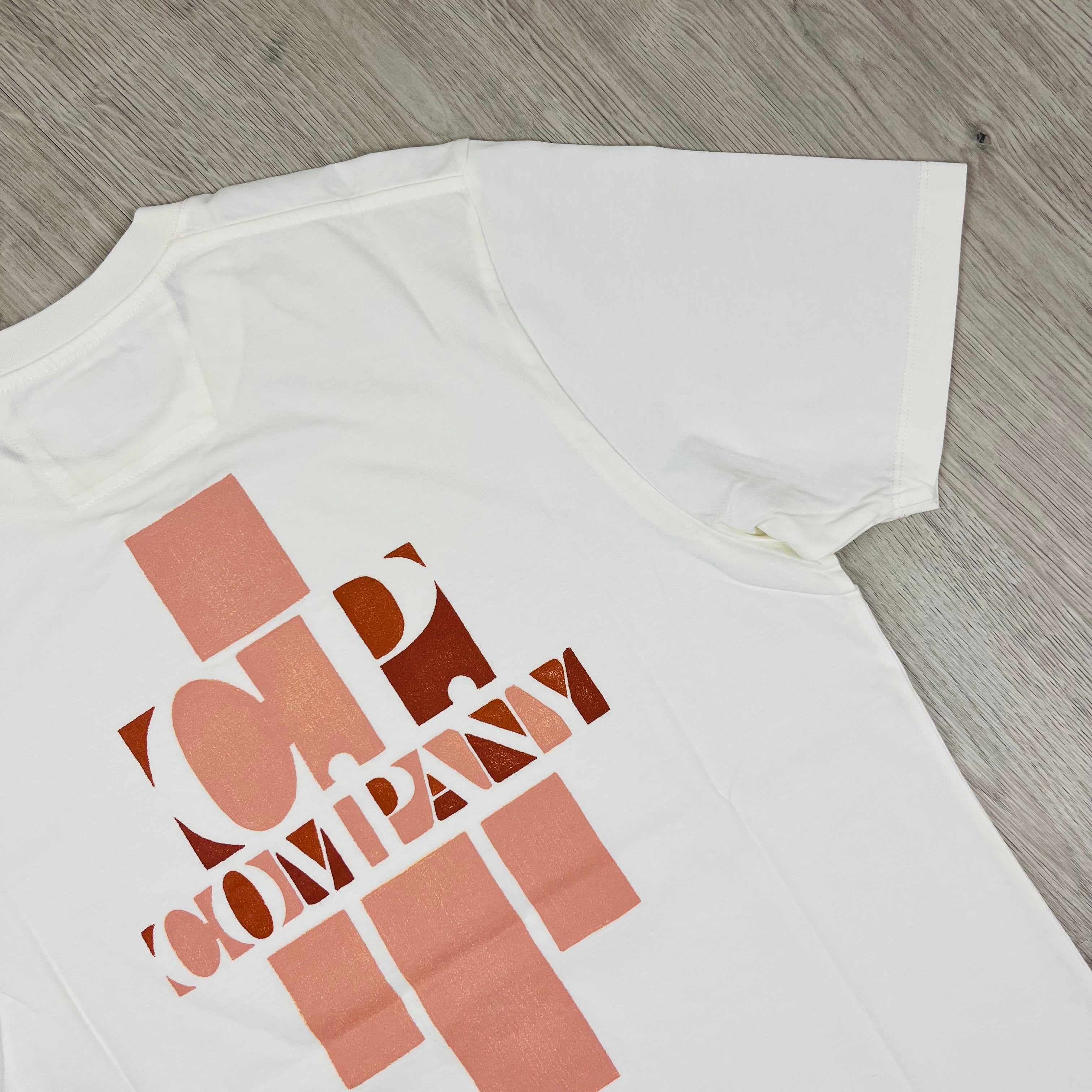 CP Company Sailor T-Shirt in Gauze White. On sale at Open Attire.