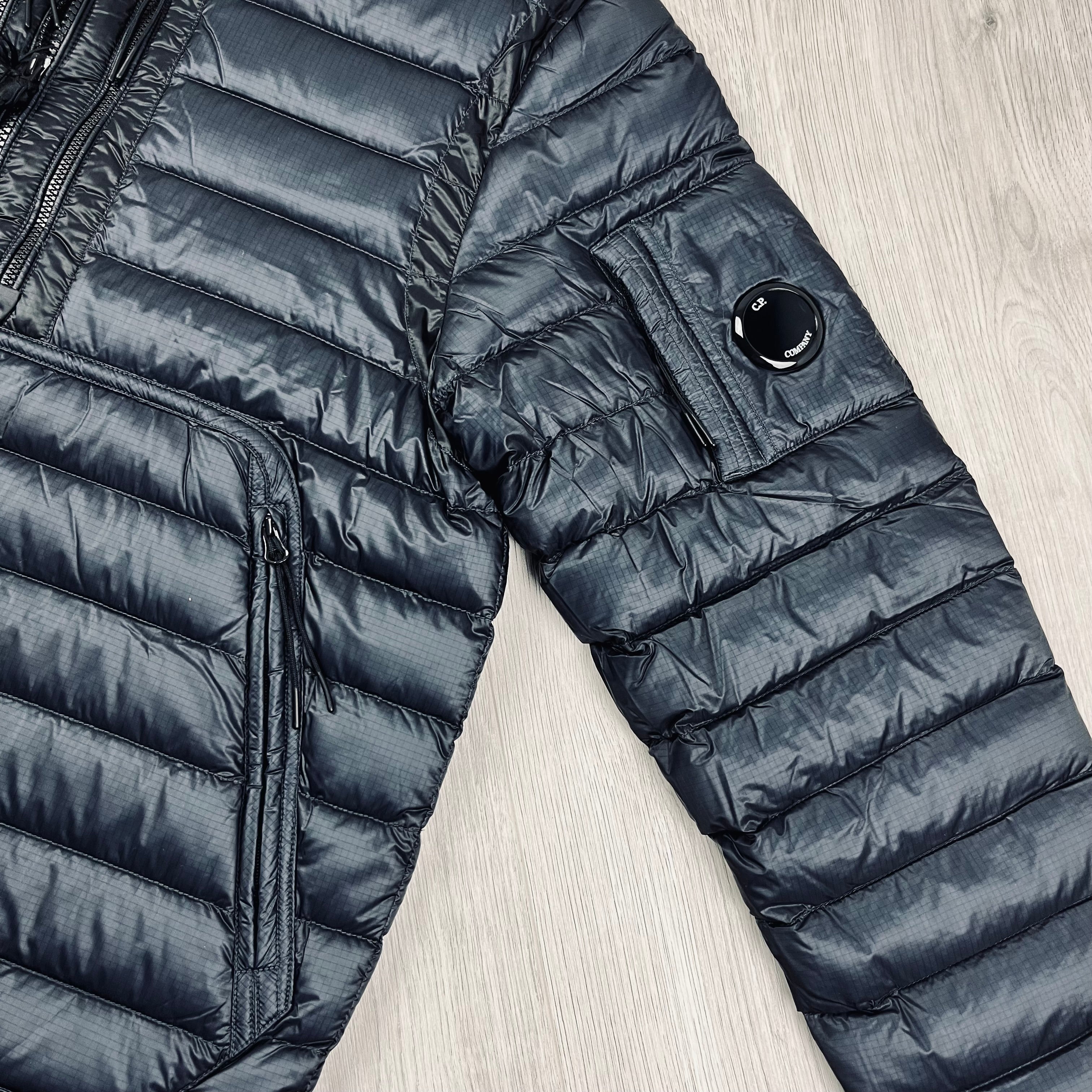 CP Company D.D Shell Jacket in Total Eclipse Navy Blue. On sale at Open Attire.