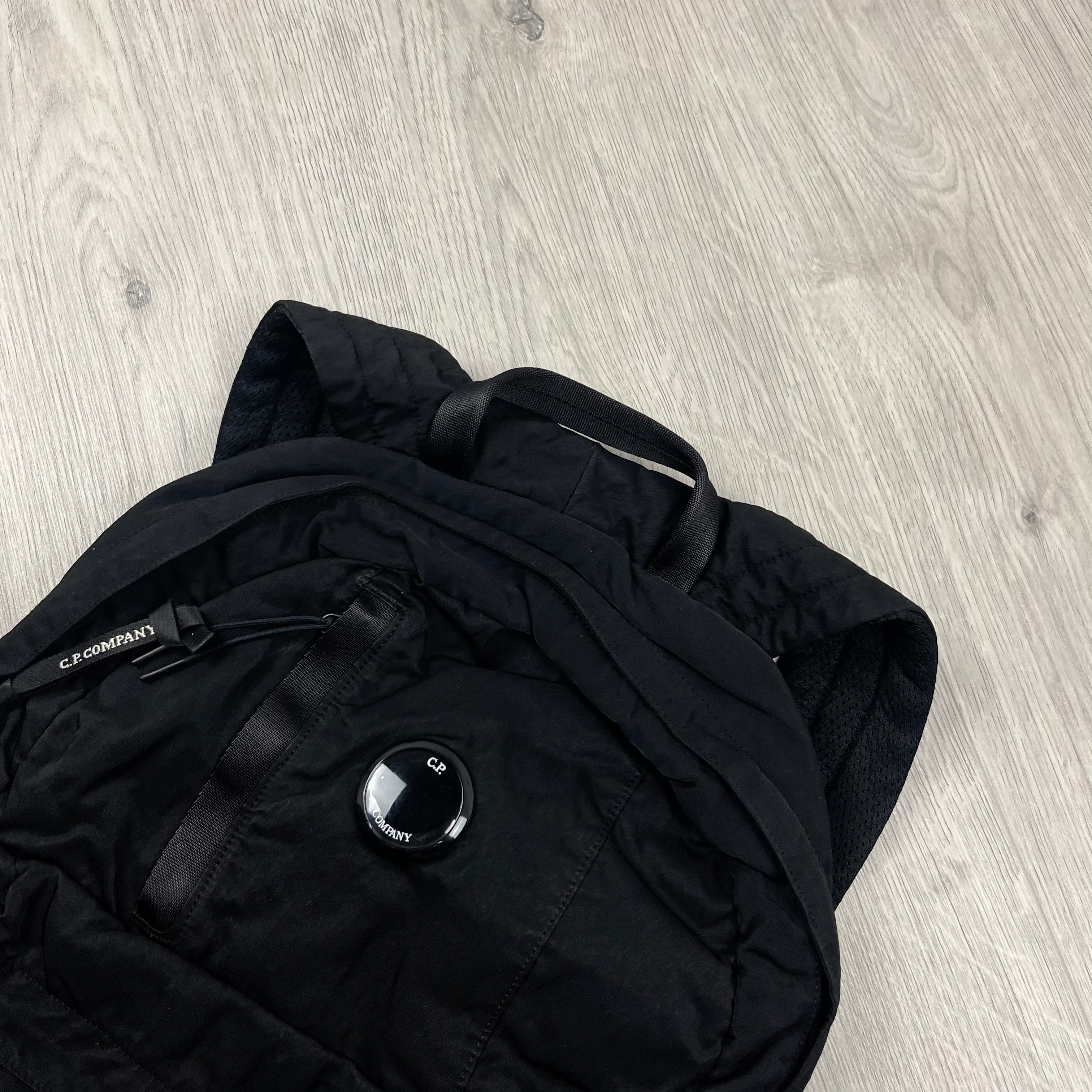 CP Company Nylon B Backpack in Black. On sale at Open Attire.