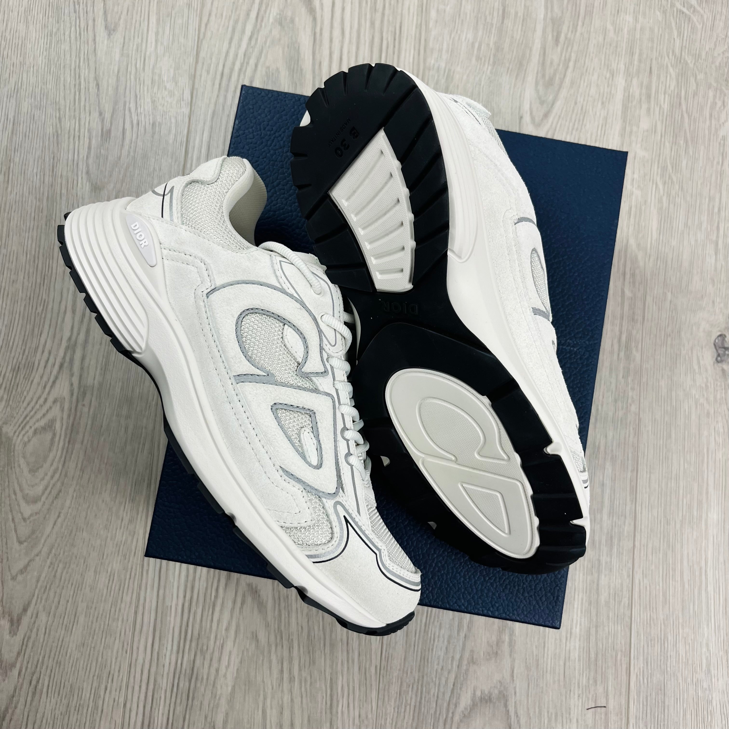 Men's Dior B30 Countdown Sneakers in White. On sale at Open Attire.