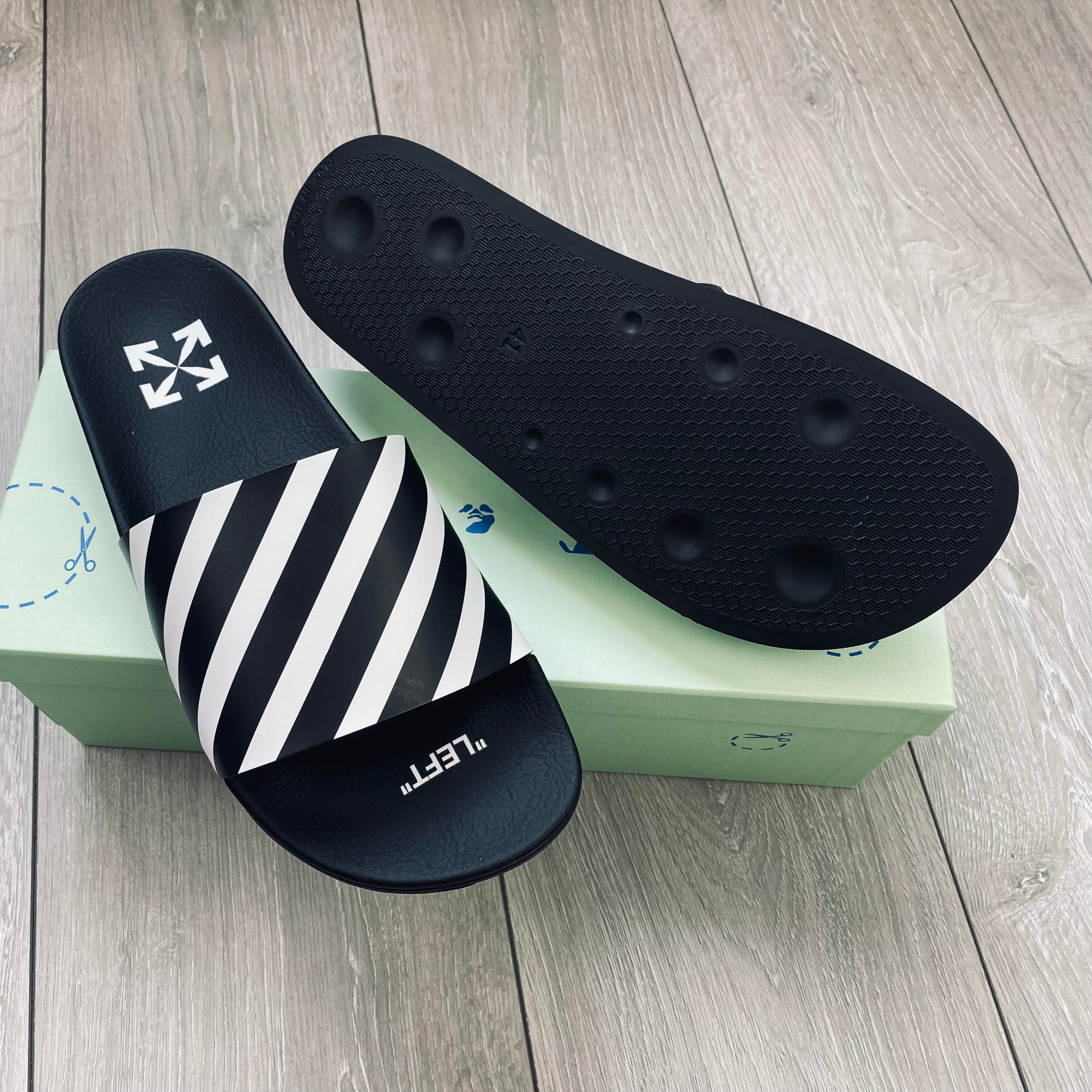 Off-White Rubber Slides - Black