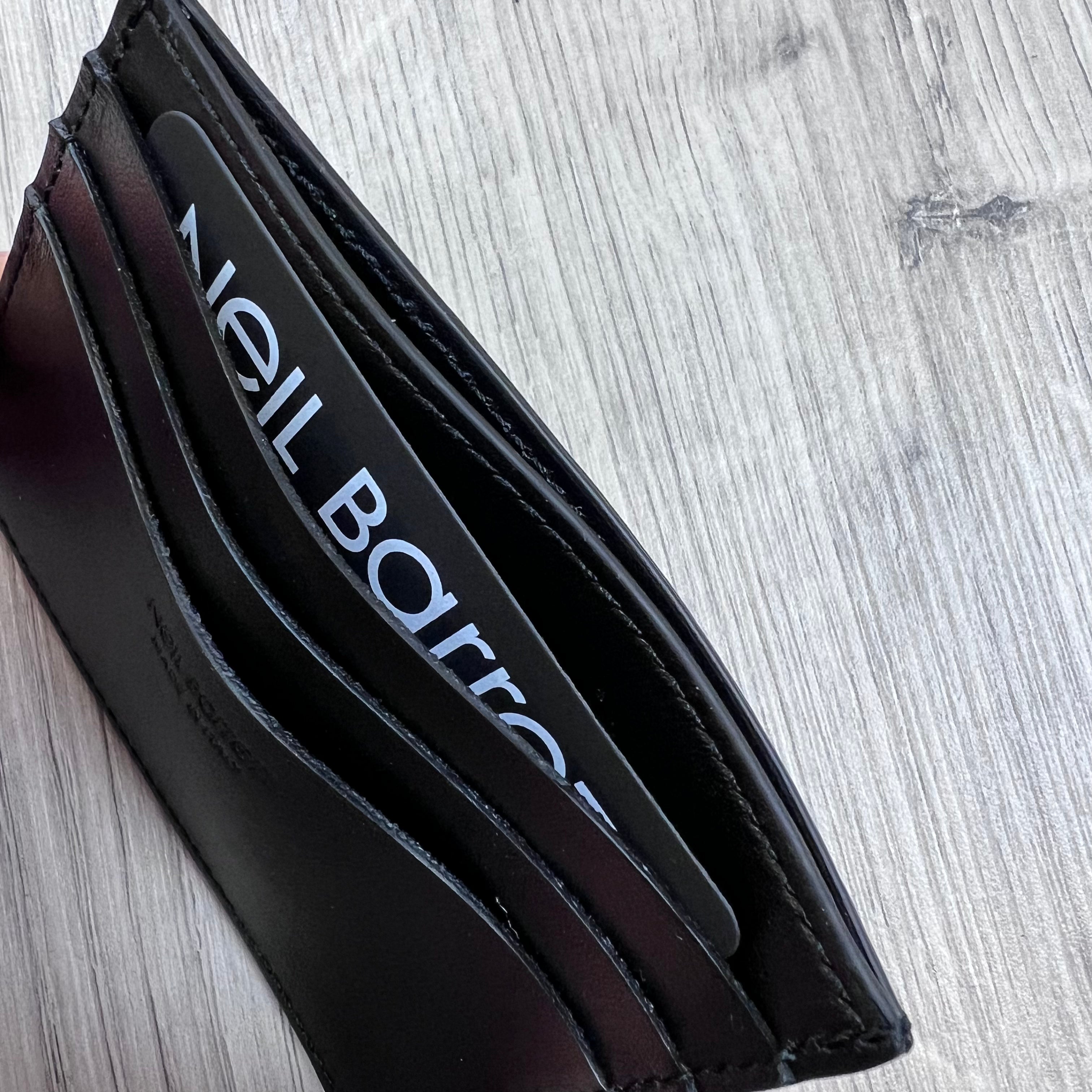 Neil Barrett Leather Cardholder - Black