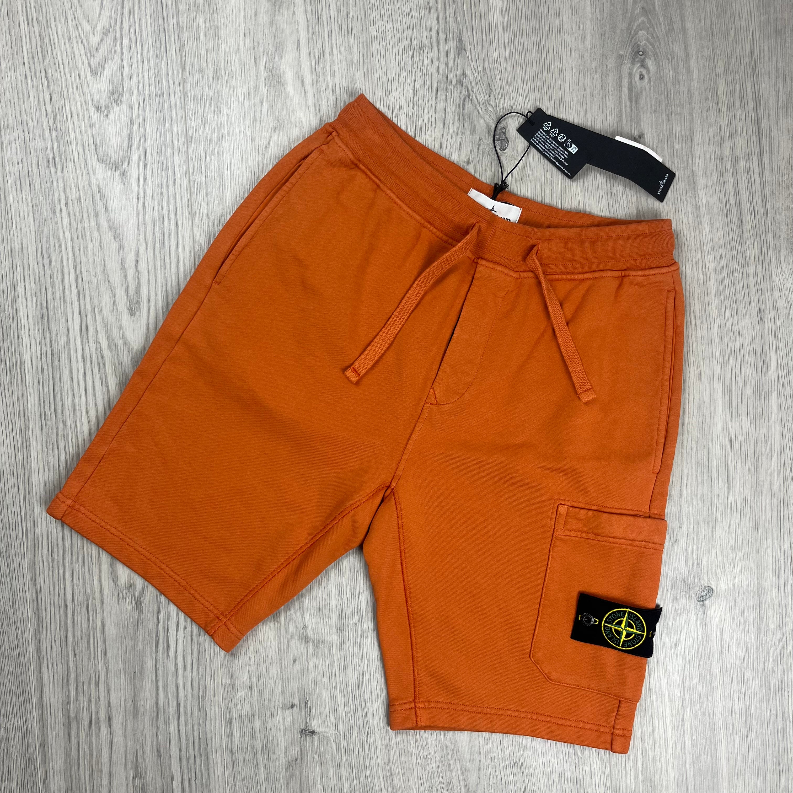 Stone Island Dyed Jersey Shorts - Sienna