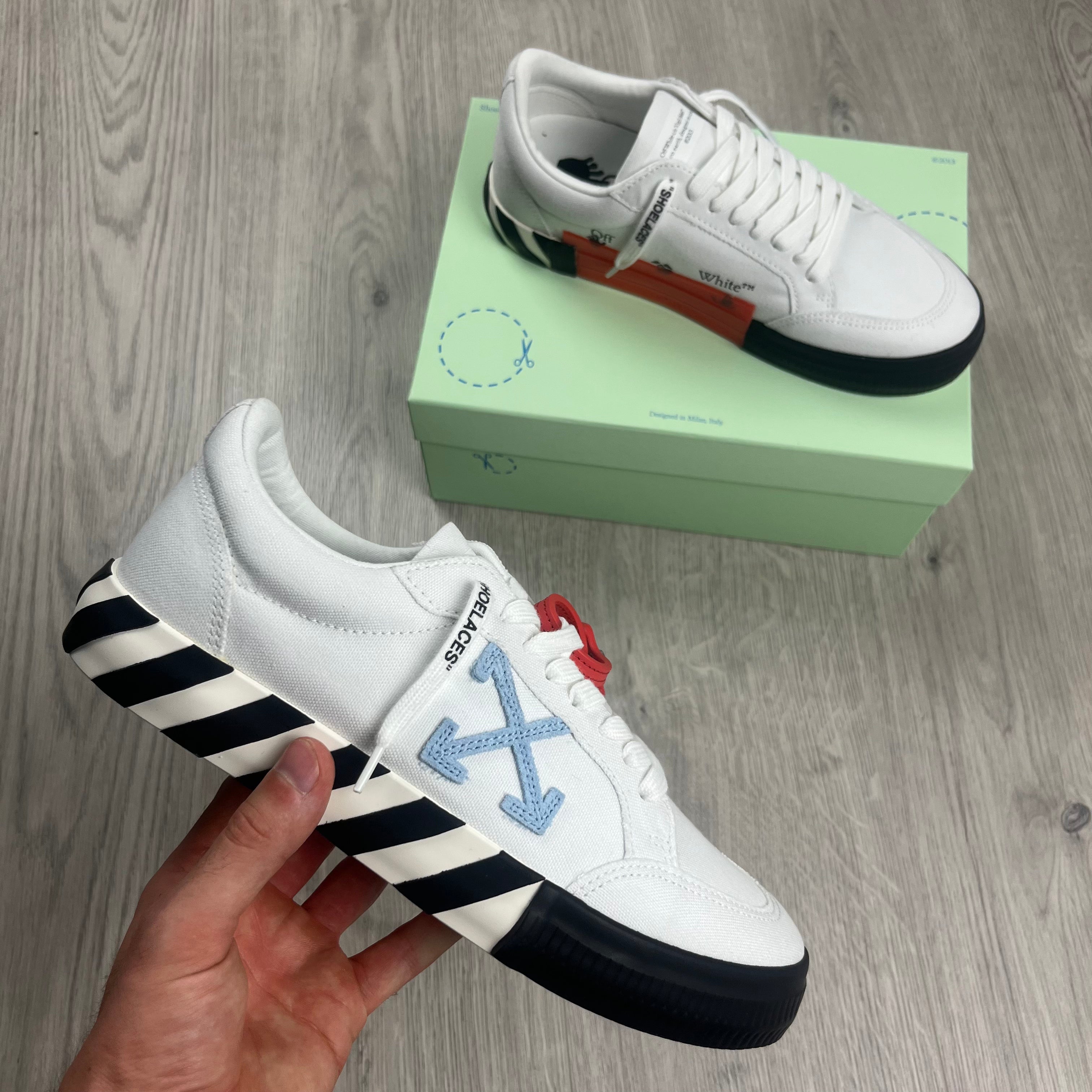 Off-White Canvas Sneakers - White