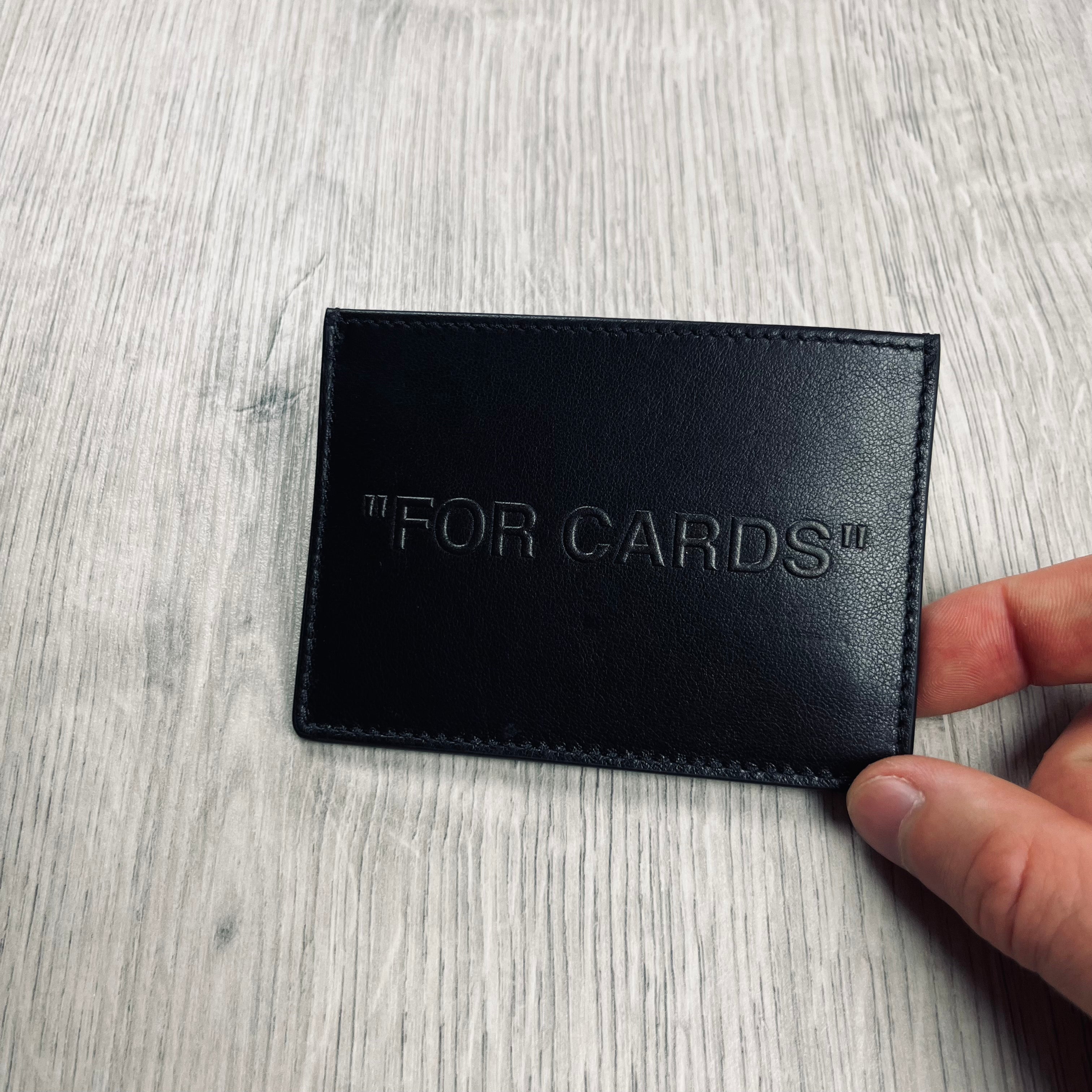 Off-White c/o Virgil Abloh Cardholder in Black. On sale at Open Attire.