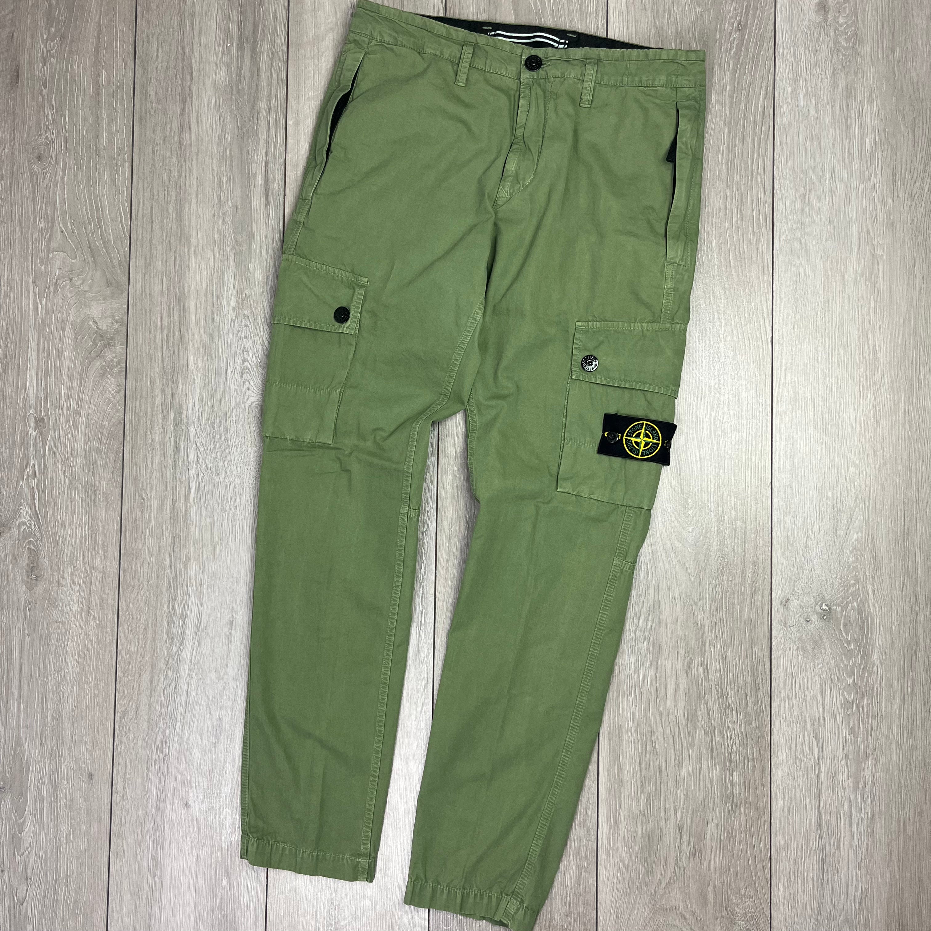 Stone Island Cargo Trousers - Sage Green