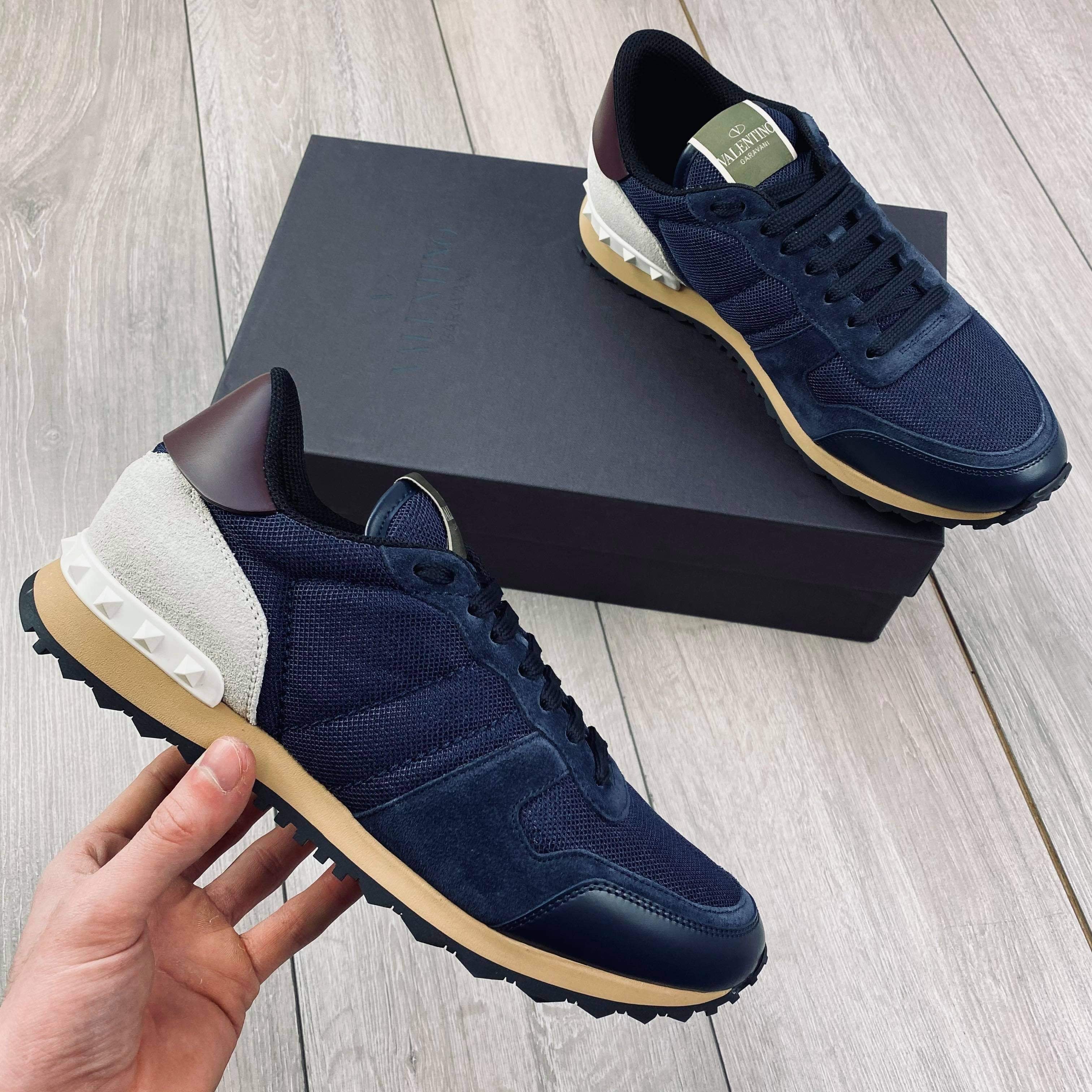 Valentino Rockrunner Sneakers - Navy