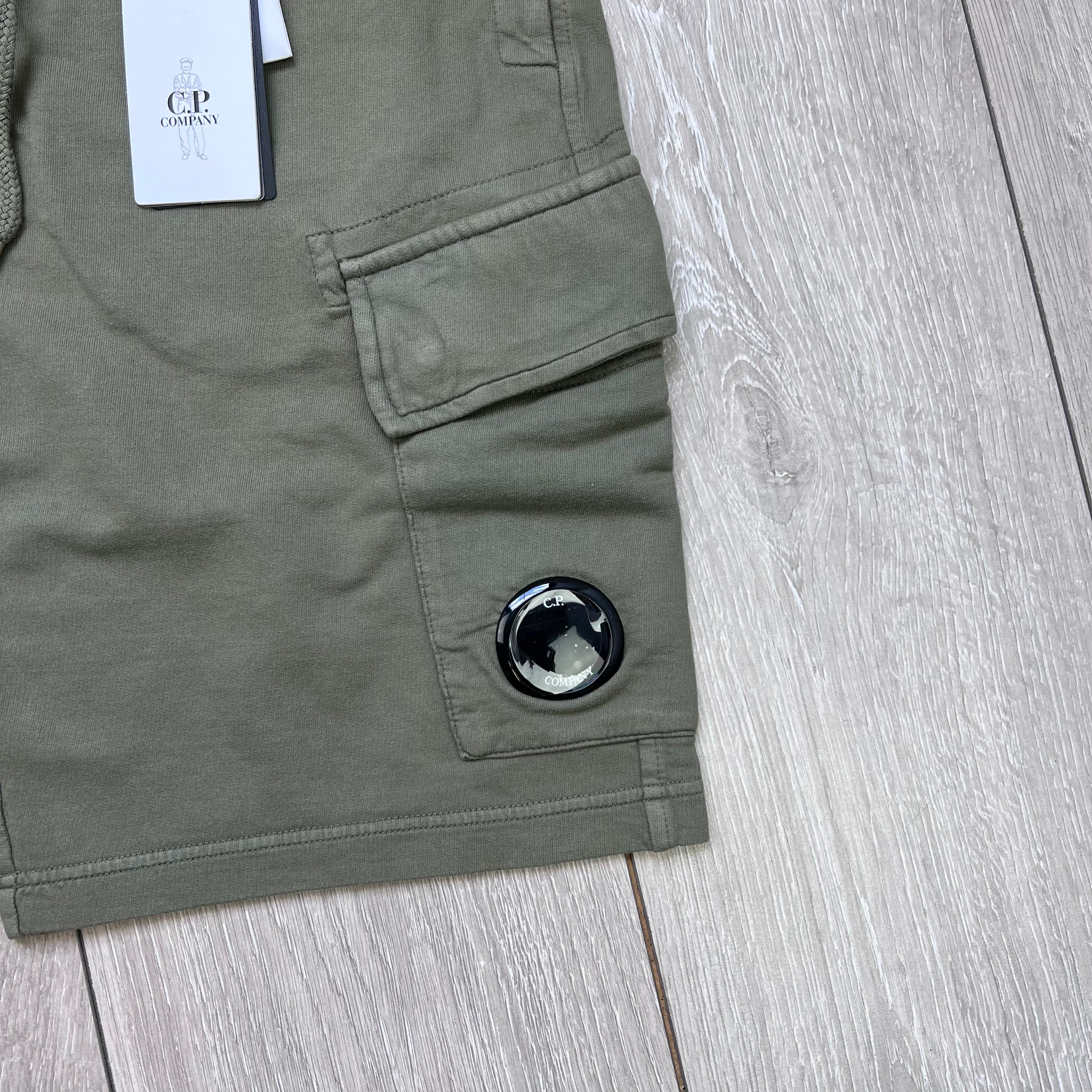 CP Company Jersey Shorts - Thyme