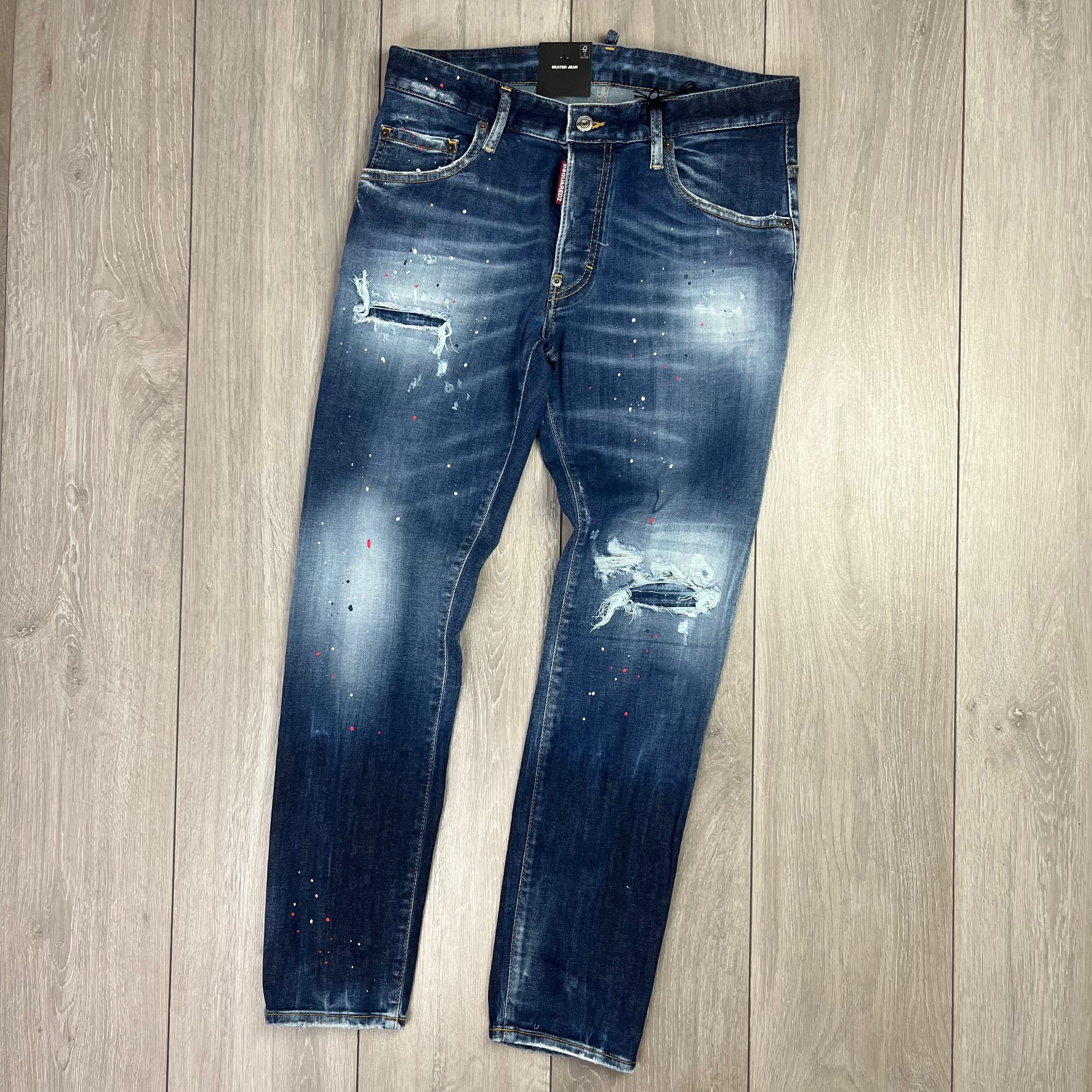 DSQUARED2 Cropped Jeans  - Blue