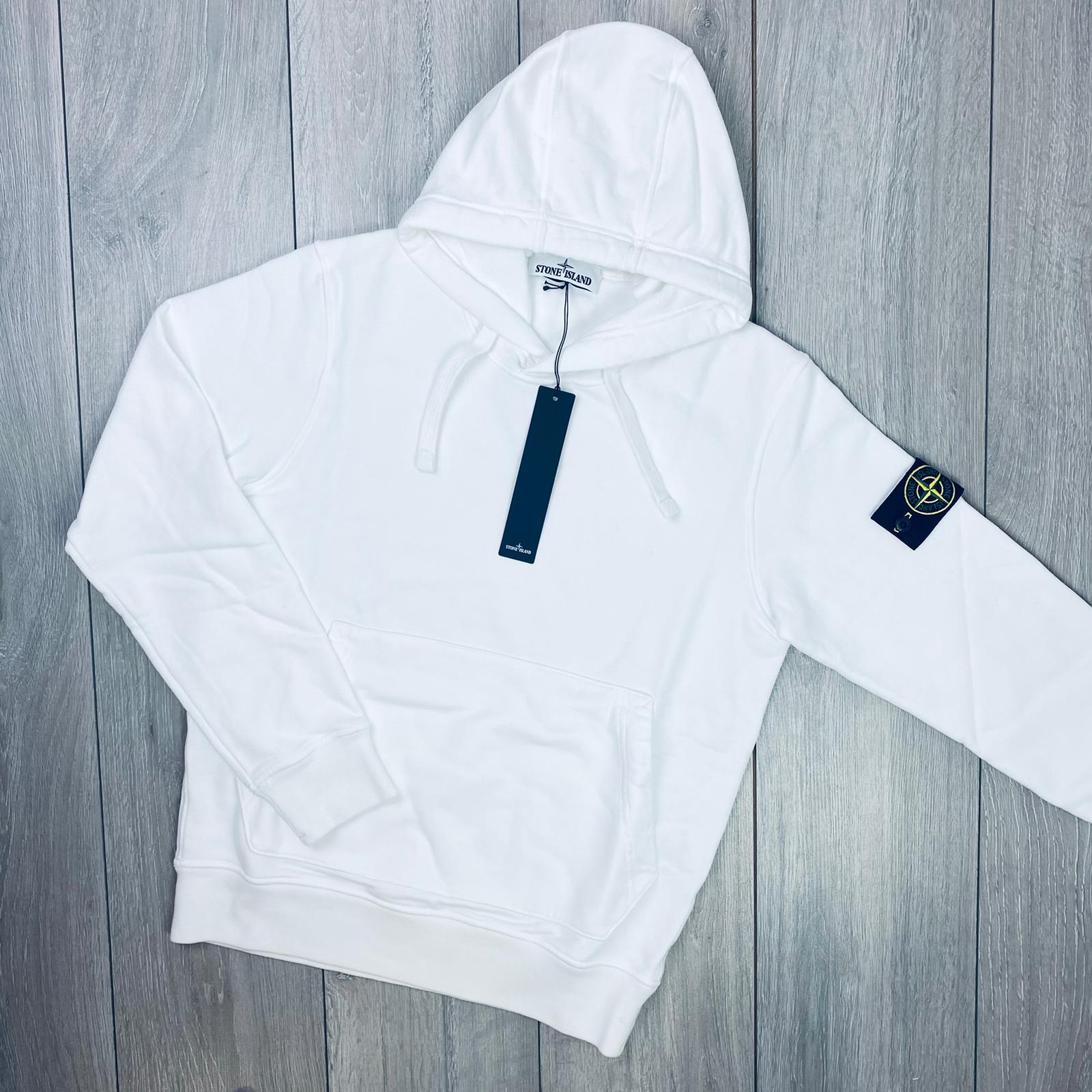 Stone Island Dyed Hoodie - White